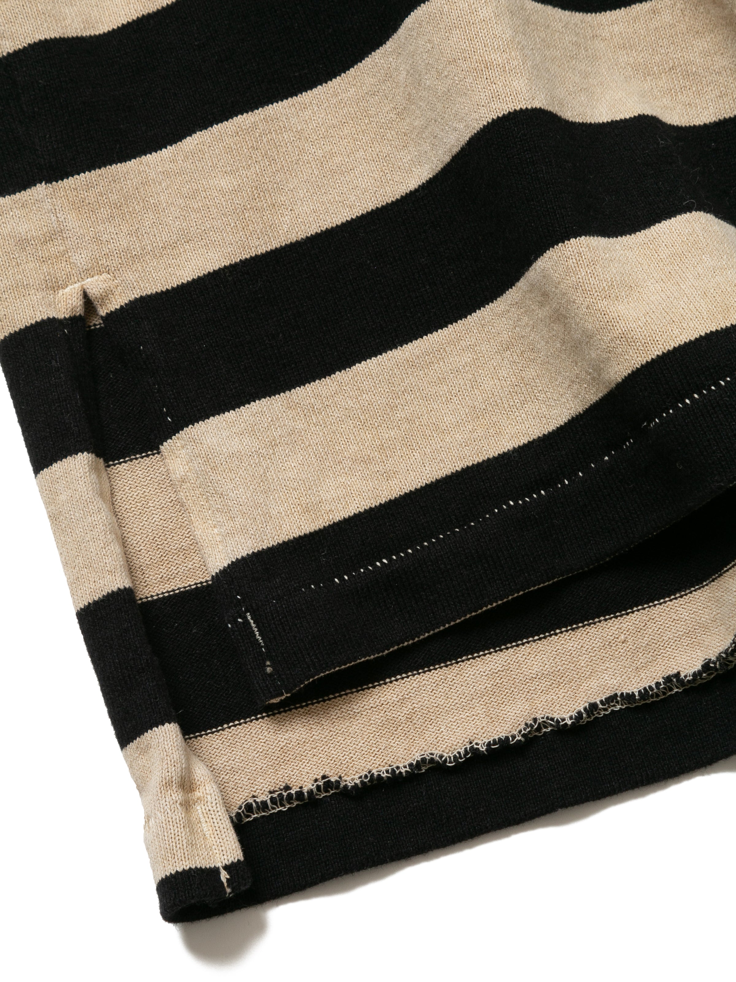 BAGGY BOAT L/S TEE COTTON BORDER JERSEY AM-C0103 Beige