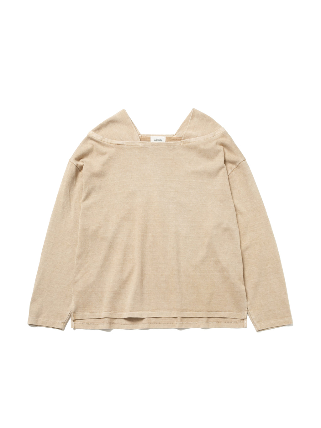 BAGGY BOAT L/S TEE COTTON JERSEY AM-C0107 Beige