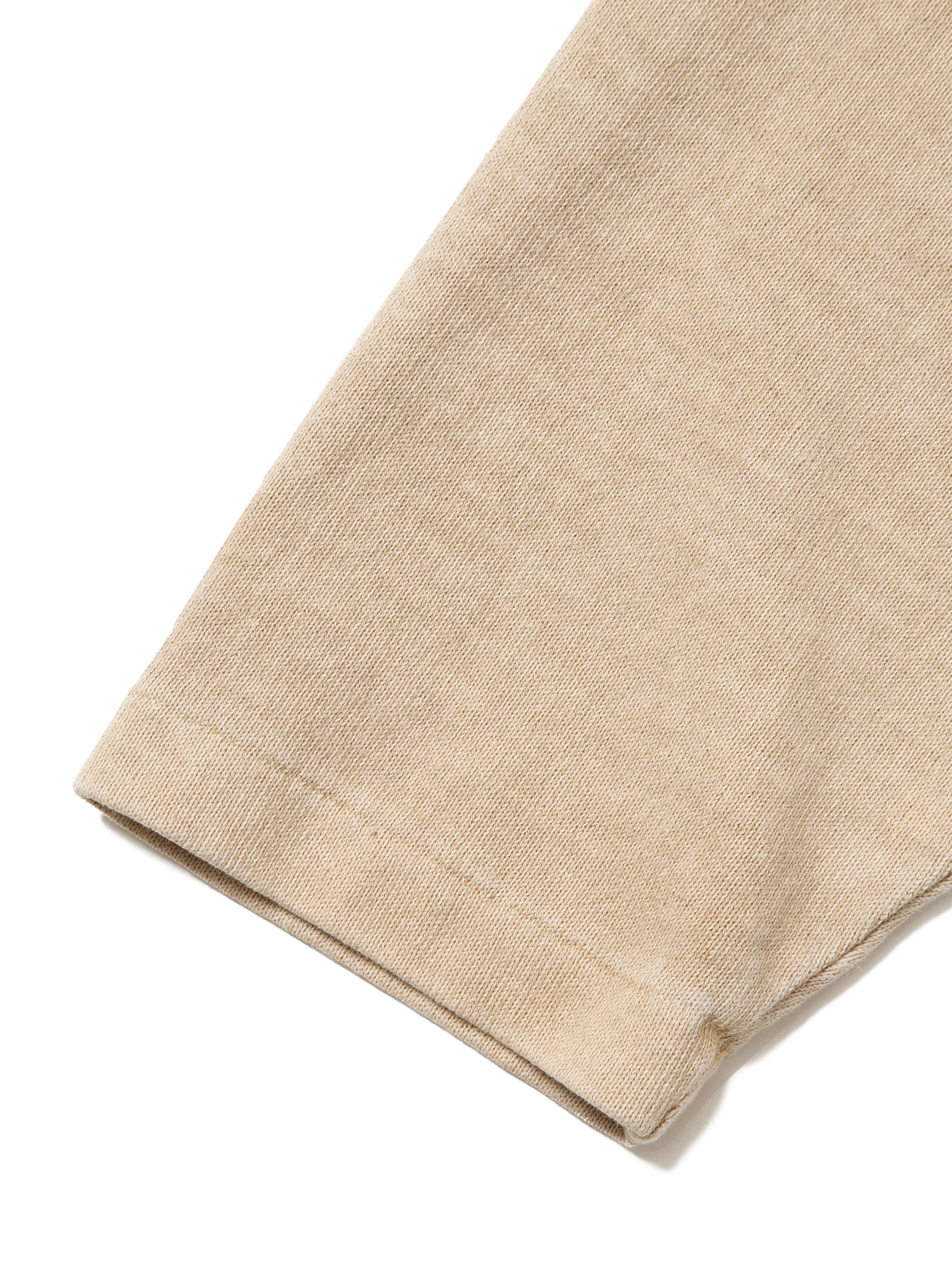 BAGGY BOAT L/S TEE COTTON JERSEY AM-C0107 Beige