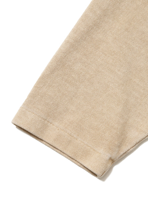 BAGGY BOAT L/S TEE COTTON JERSEY AM-C0107 Beige