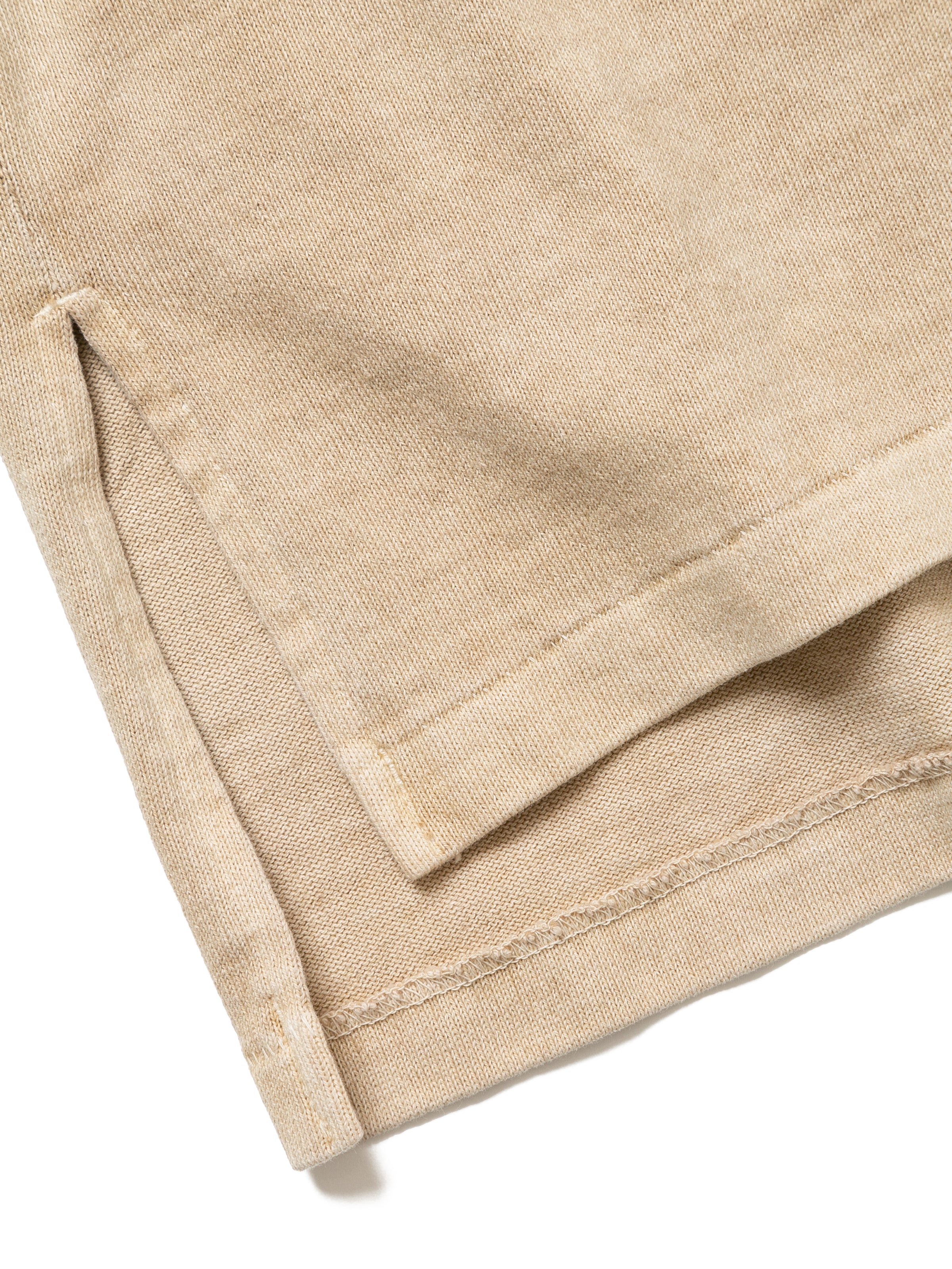 BAGGY BOAT L/S TEE COTTON JERSEY AM-C0107 Beige