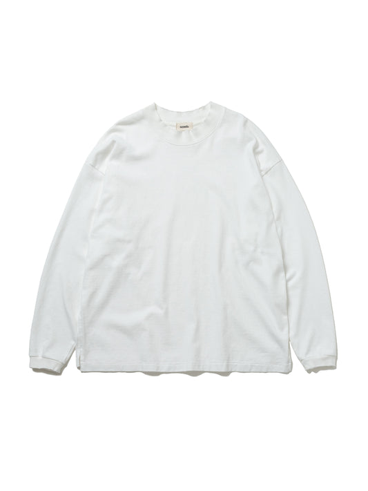 BAGGY L/S TEE COTTON JERSEY AM-C0108 White