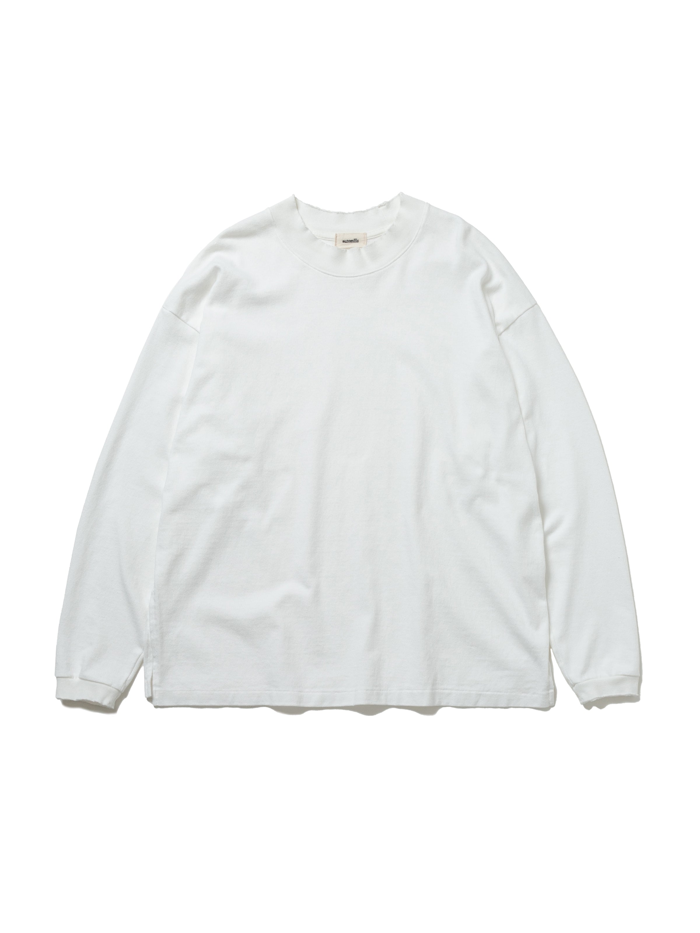 BAGGY L/S TEE COTTON JERSEY AM-C0108 White