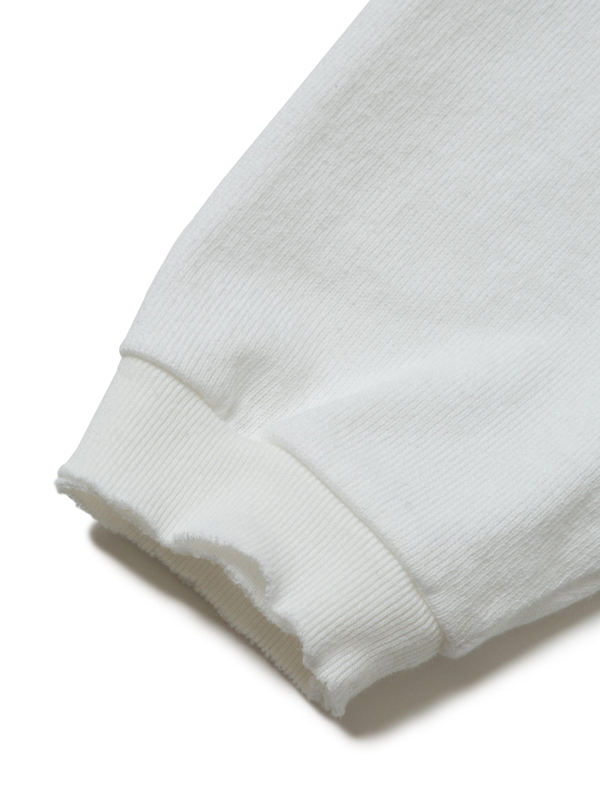 BAGGY L/S TEE COTTON JERSEY AM-C0108 White