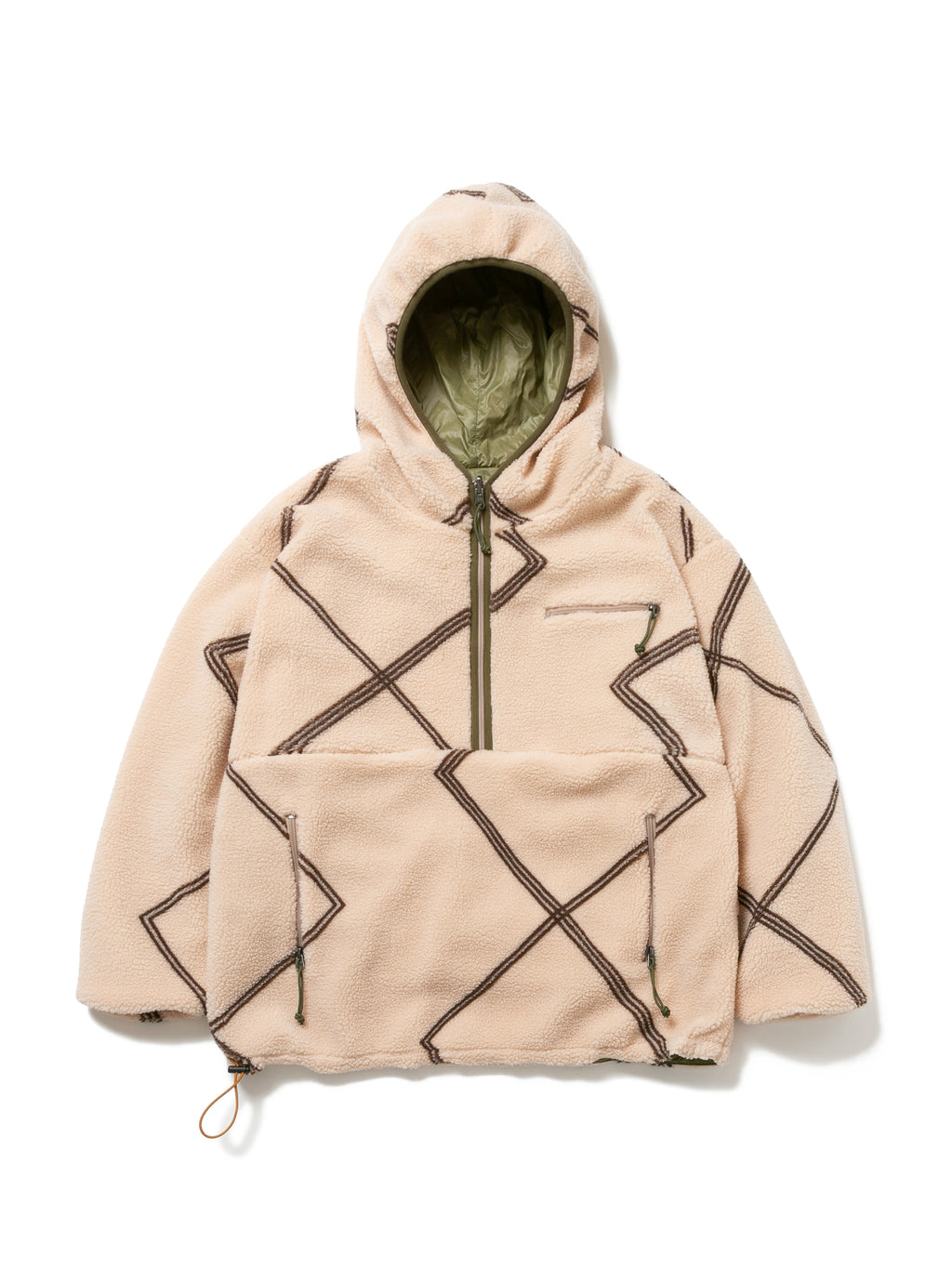 NOMADS HOODY POLY RETRO FLEECE AM-C0111 Cream