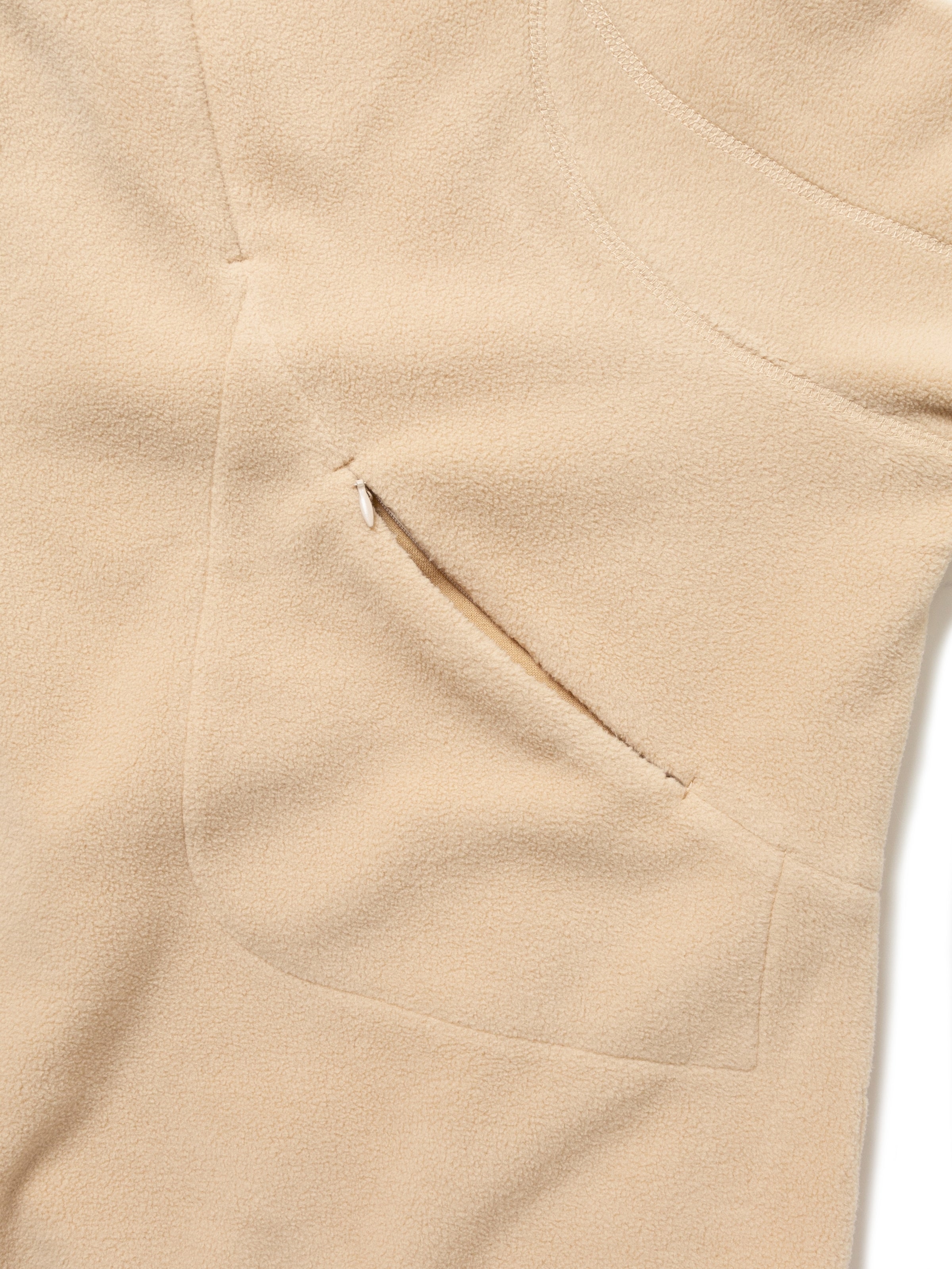 CAMPER H/Z PULLOVER POLY MICRO FLEECE AM-C0109 Cream