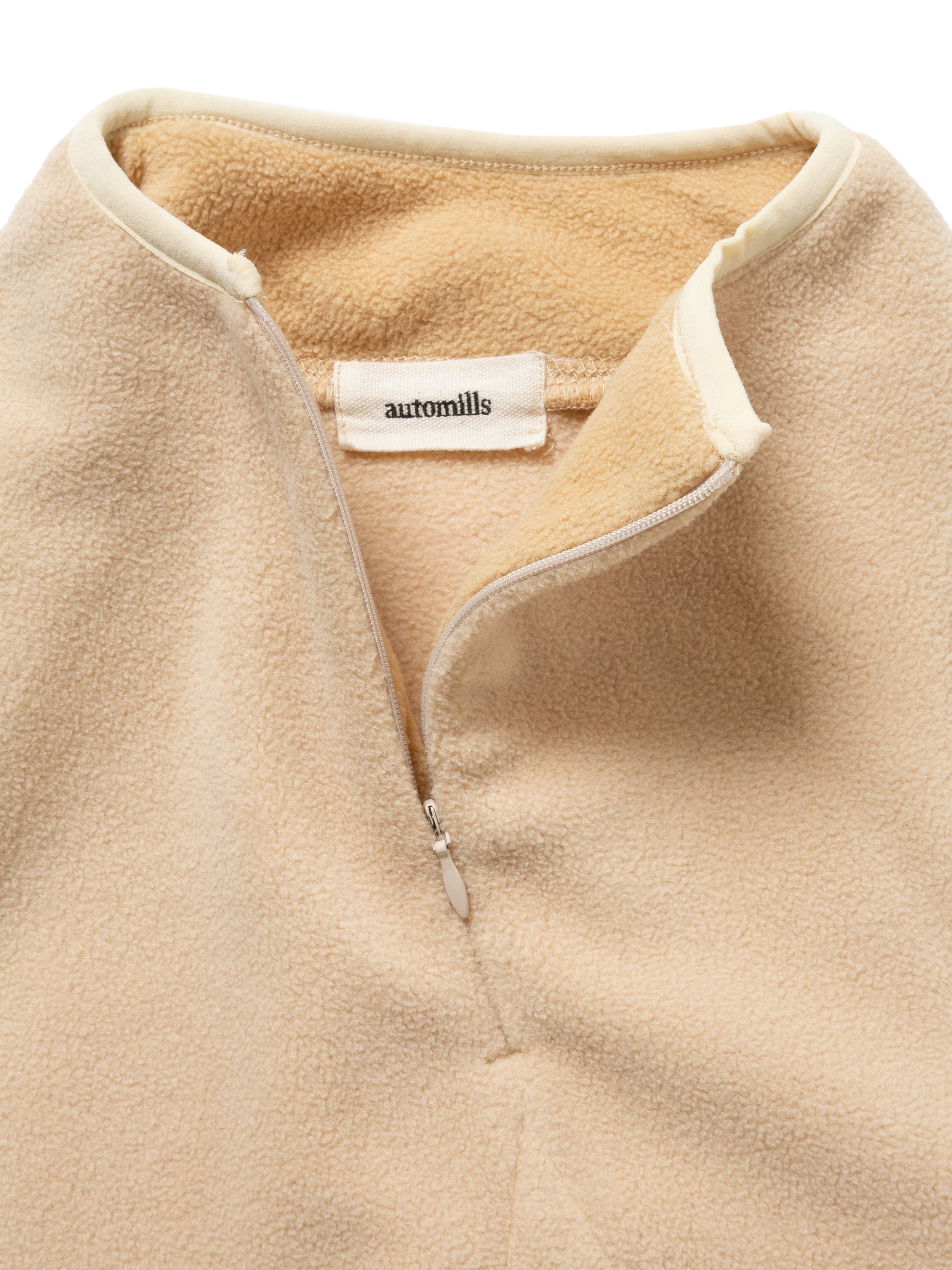 CAMPER H/Z PULLOVER POLY MICRO FLEECE AM-C0109 Cream