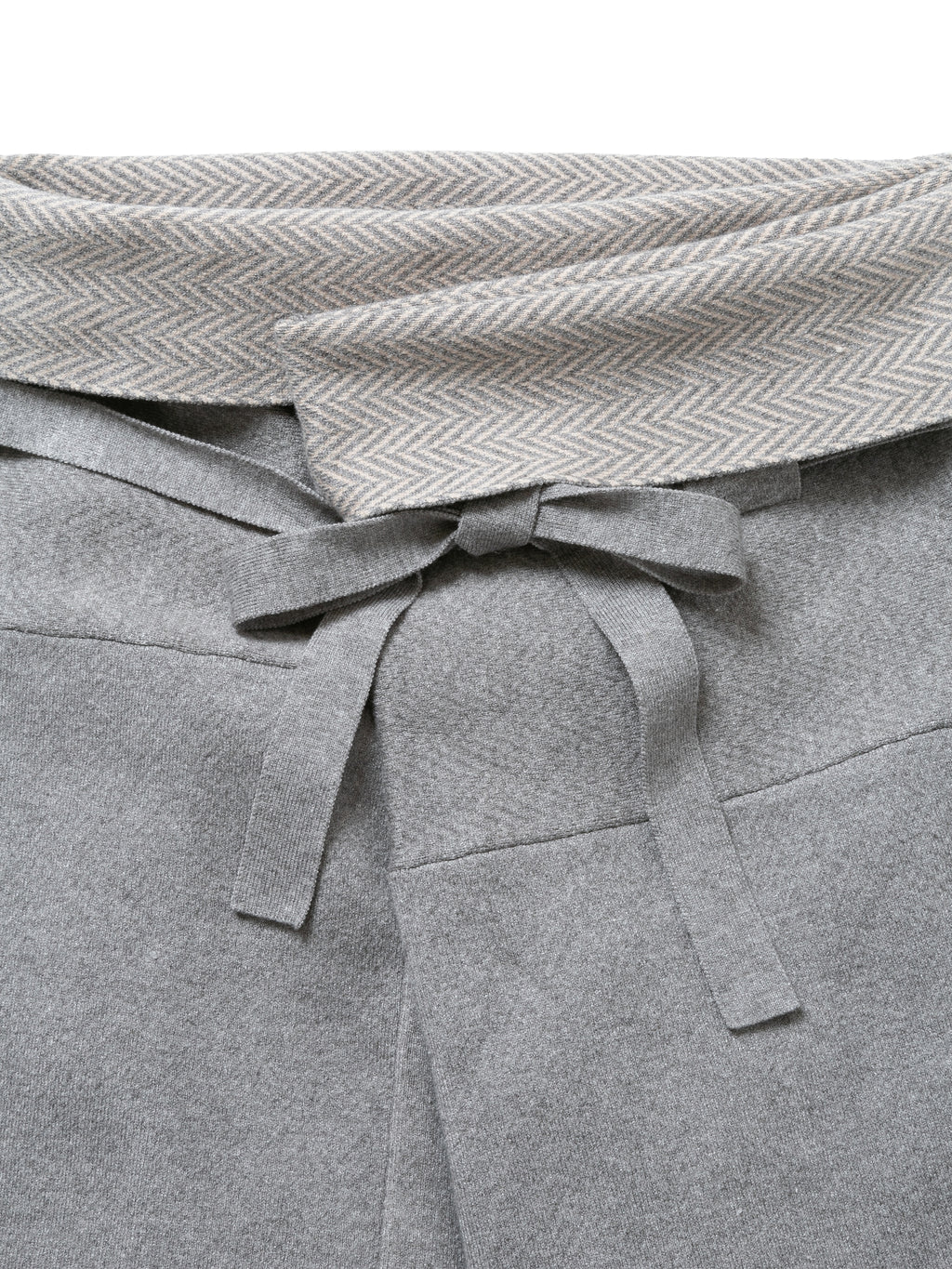 PHAT FISHER MAN PANTS W FACE HERRINGBONE MIX KNIT AM-K0114 Gray