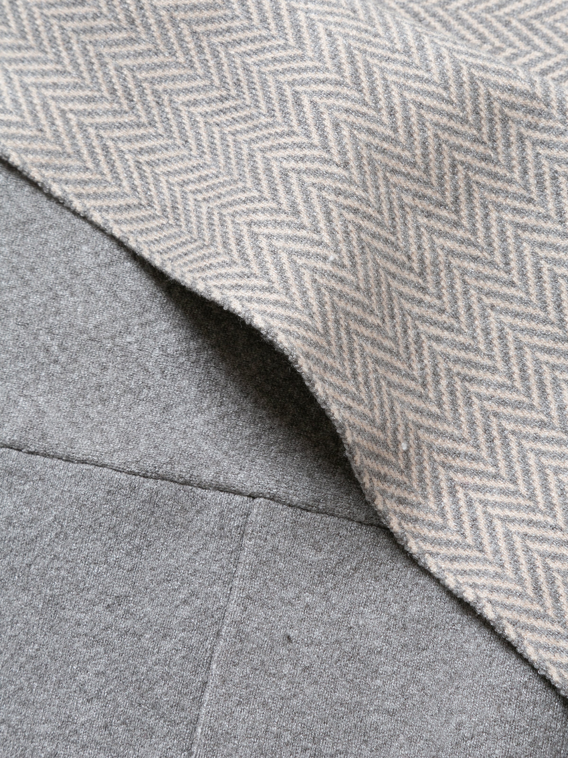 PHAT FISHER MAN PANTS W FACE HERRINGBONE MIX KNIT AM-K0114 Gray