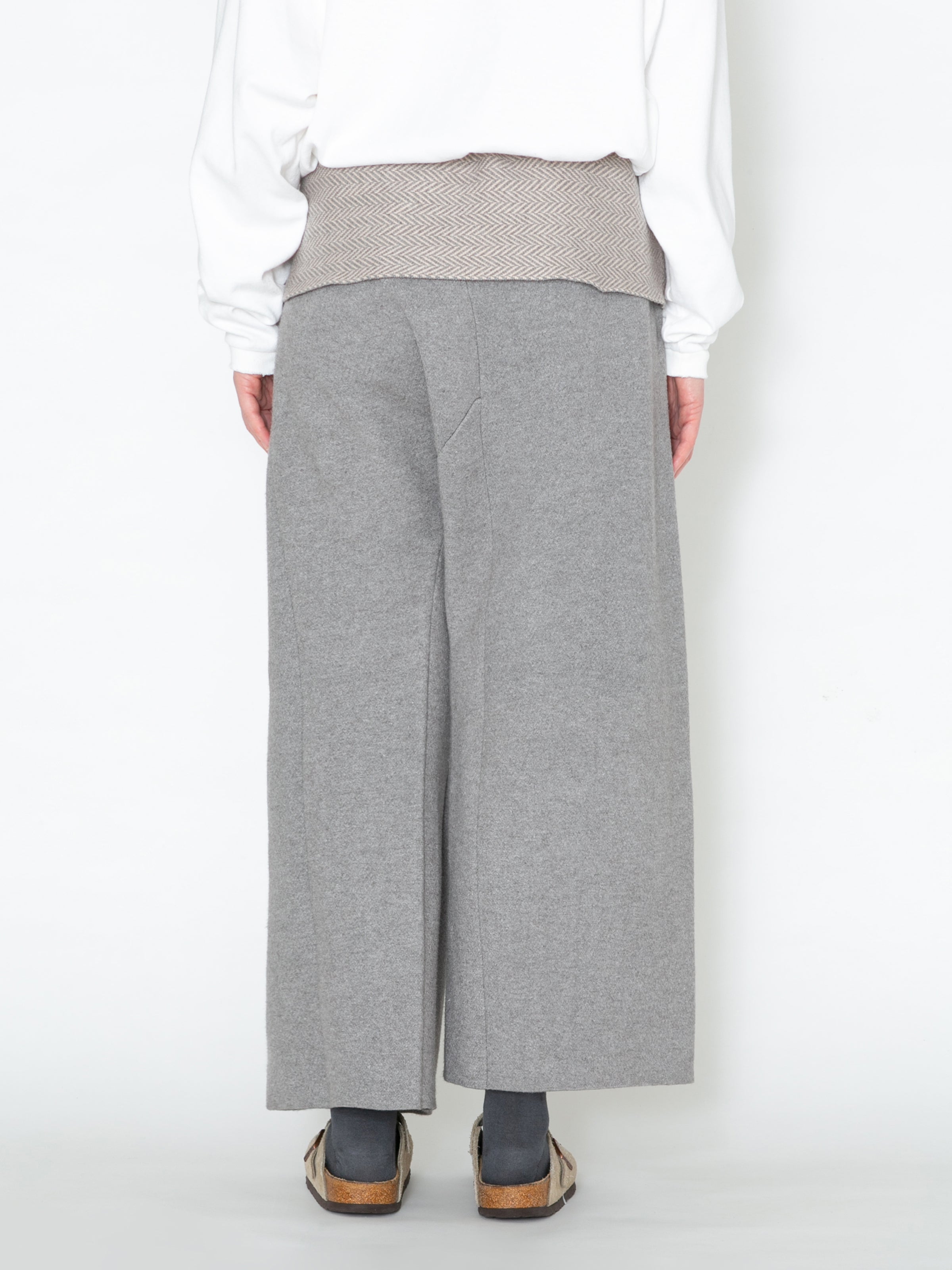 PHAT FISHER MAN PANTS W FACE HERRINGBONE MIX KNIT AM-K0114 Gray