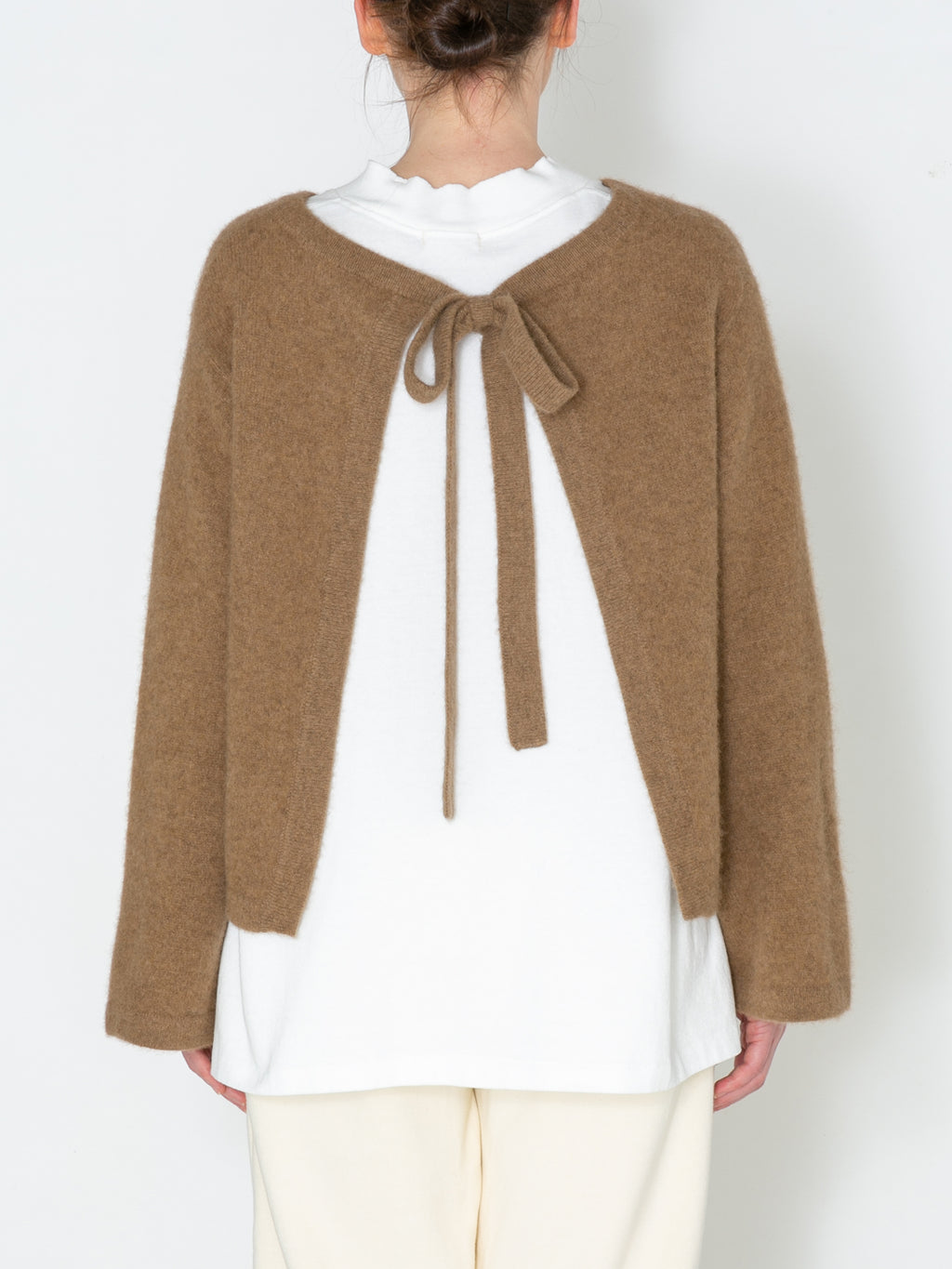 LOVER CARDIGAN YAK WOOL KNIT AM-K0107 Beige