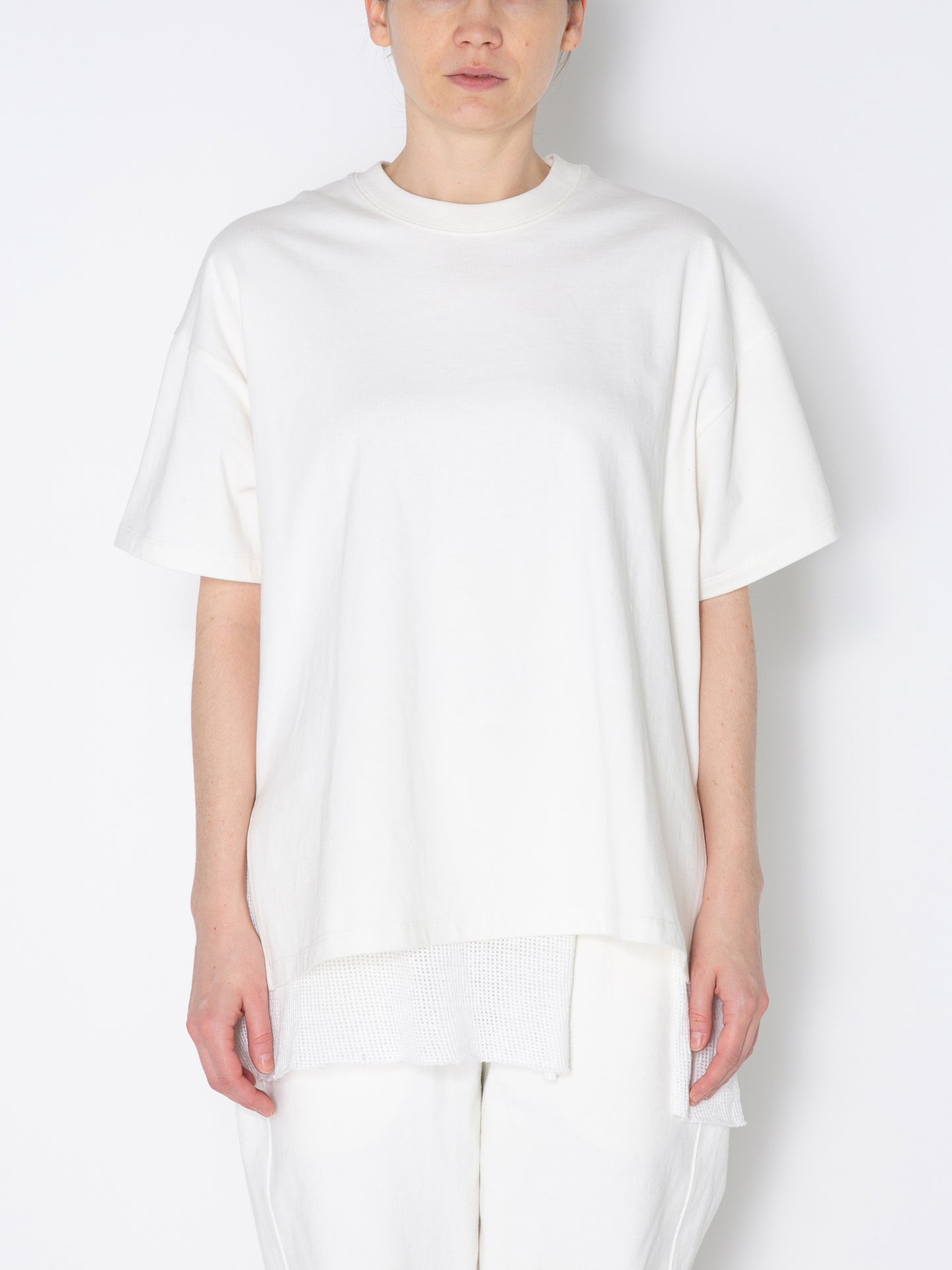 BAGGY S/S TEE ORGANIC COTTON JERSEY AM-C0004 O.White