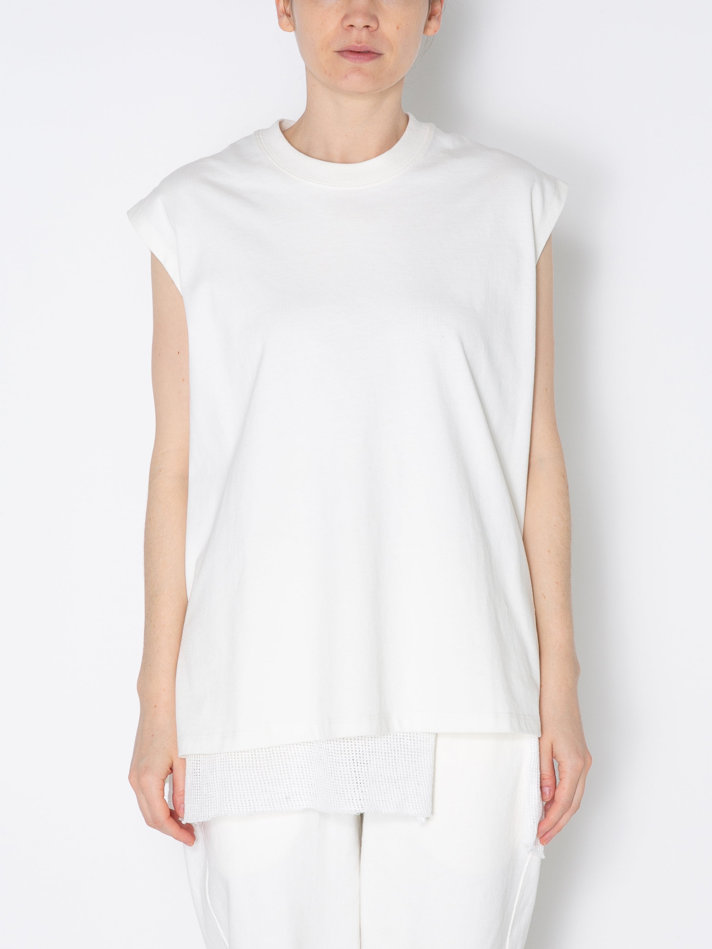 BAGGY N/S TEE ORGANIC COTTON JERSEY AM C0005 O.White