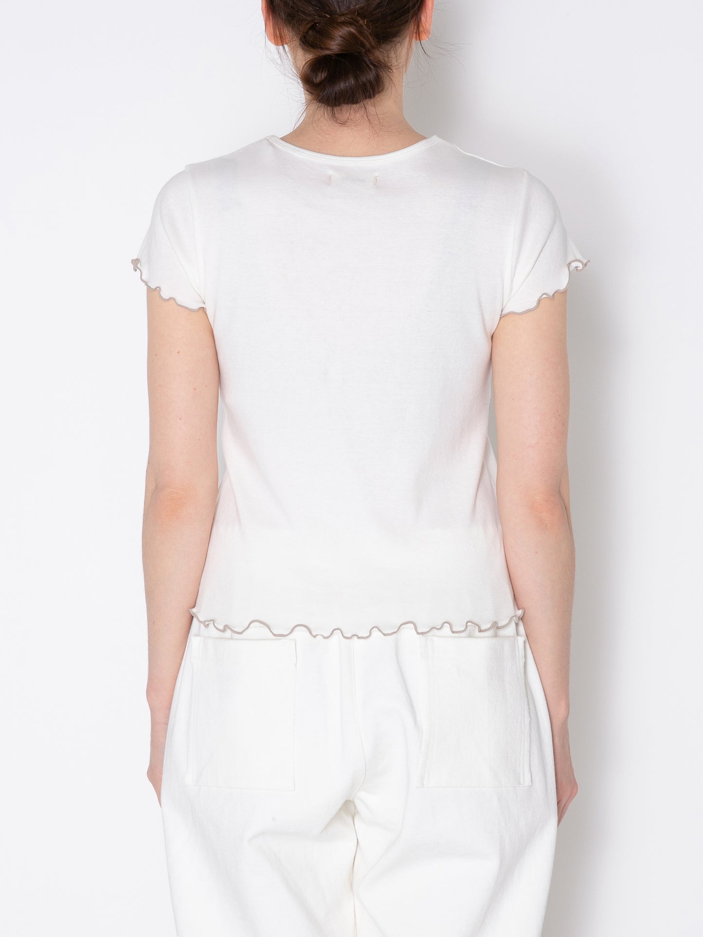 LOVER S/S TEE ORGANIC COTTON STRETCH JERSEY AM-C0011 O.White