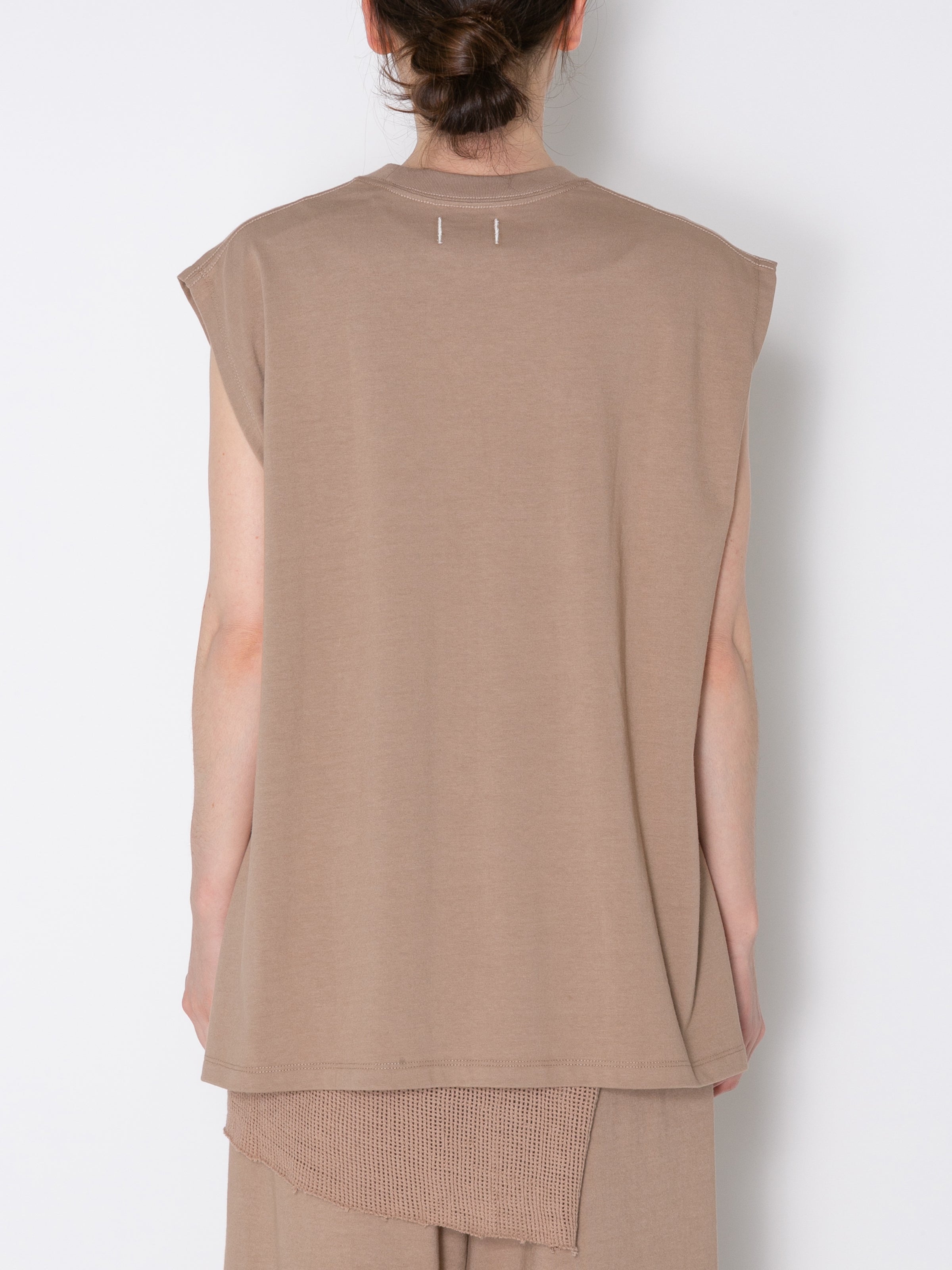 BAGGY N/S TEE ORGANIC COTTON JERSEY AM-C0005 Beige