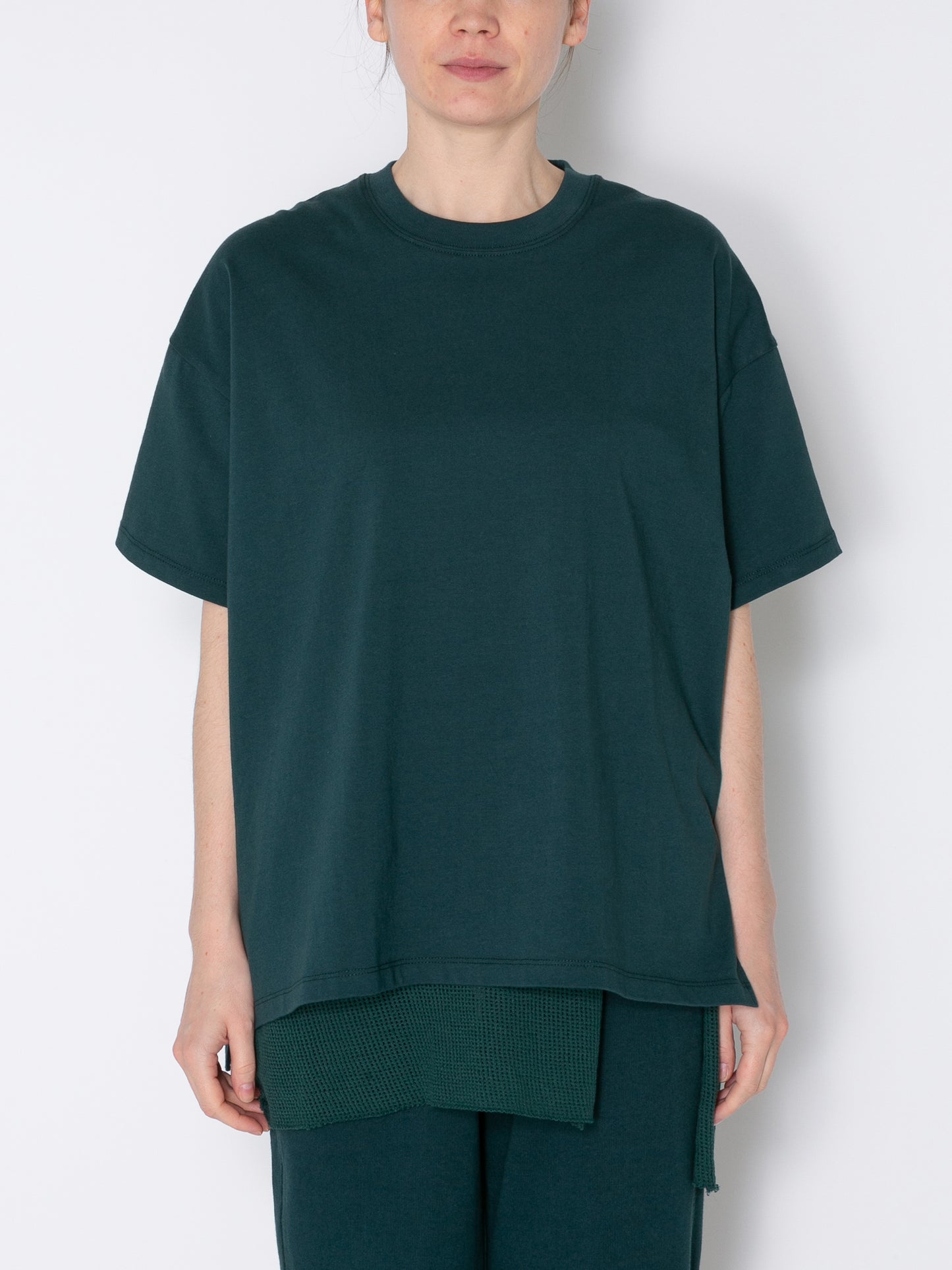 BAGGY S/S TEE ORGANIC COTTON JERSEY AM-C0004 Forest