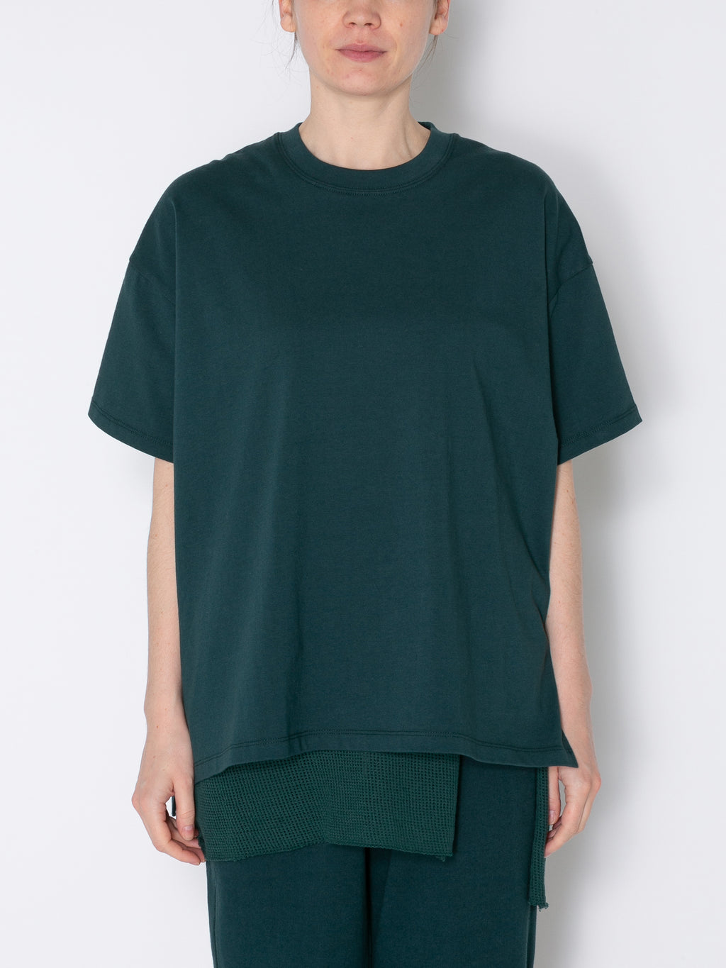 BAGGY S/S TEE ORGANIC COTTON JERSEY AM-C0004 Forest