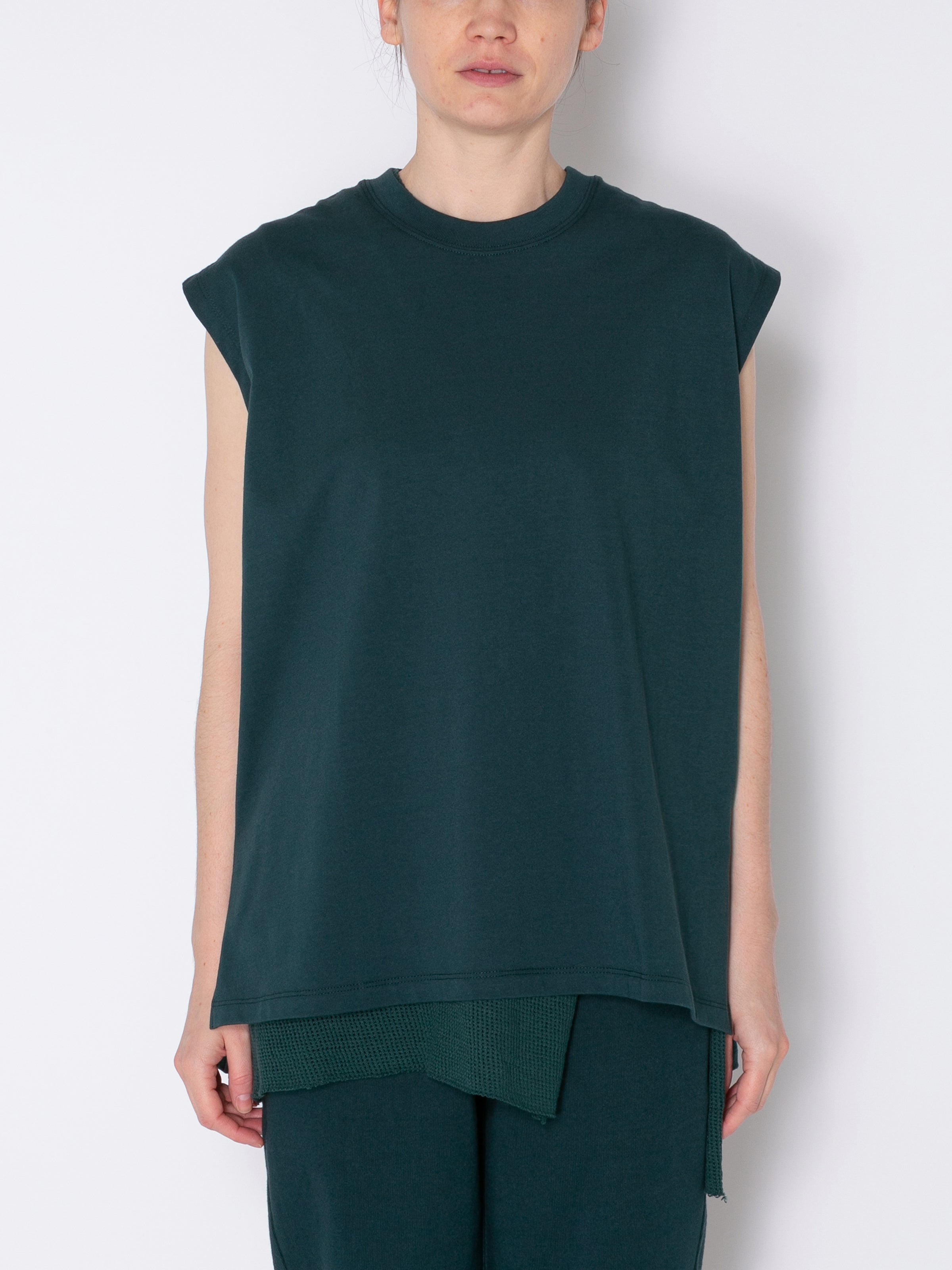 BAGGY N/S TEE ORGANIC COTTON JERSEY AM-C0005 Forest