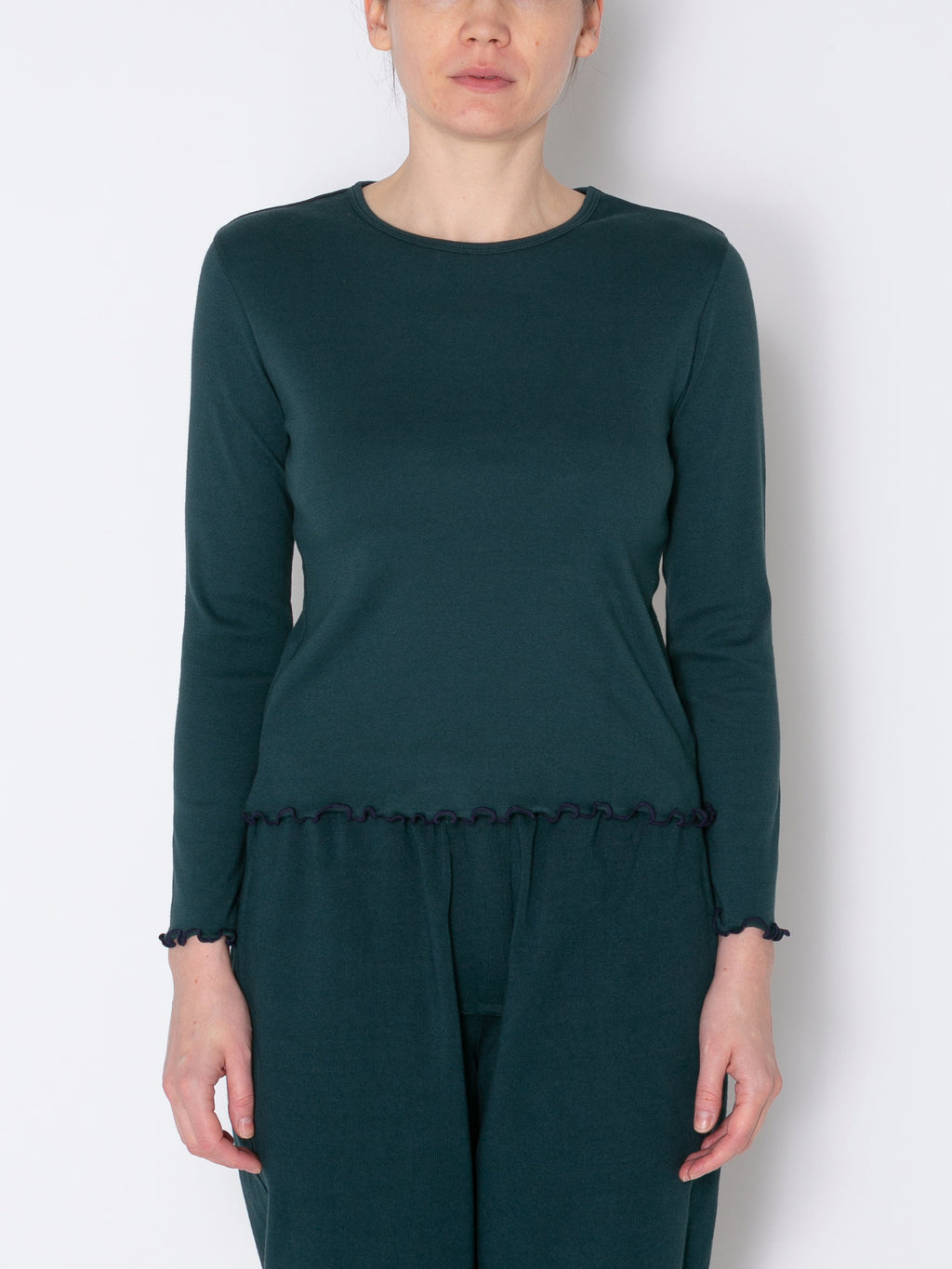 LOVER L/S TEE ORGANIC COTTON STRETCH JERSEY AM-C0010 Forest