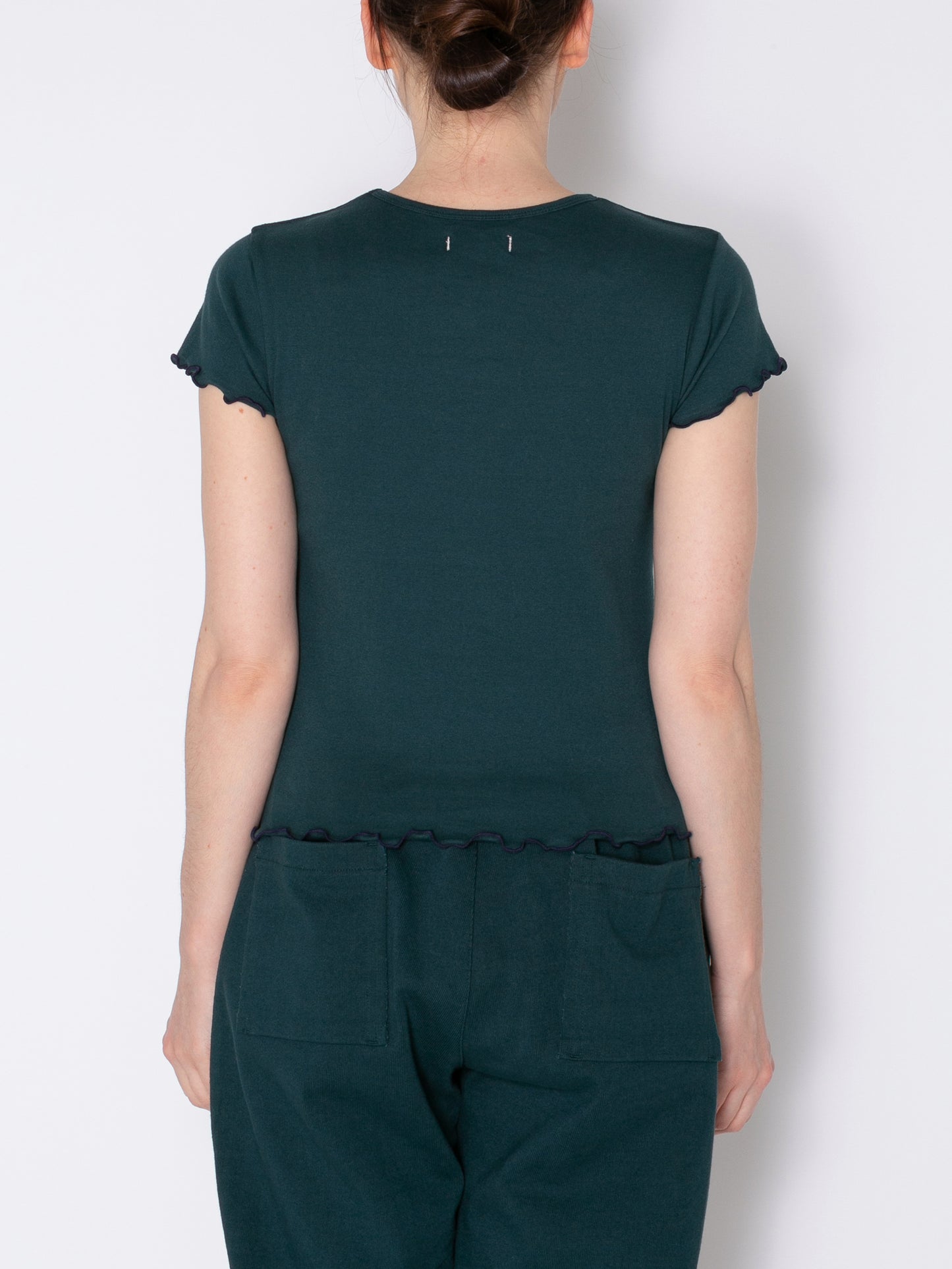 LOVER S/S TEE ORGANIC COTTON STRETCH JERSEY AM-C0011 Forest