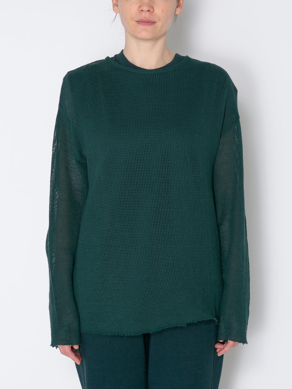 GRATEFUL L/S TEE COTTON MESH AM-C0008 Forest