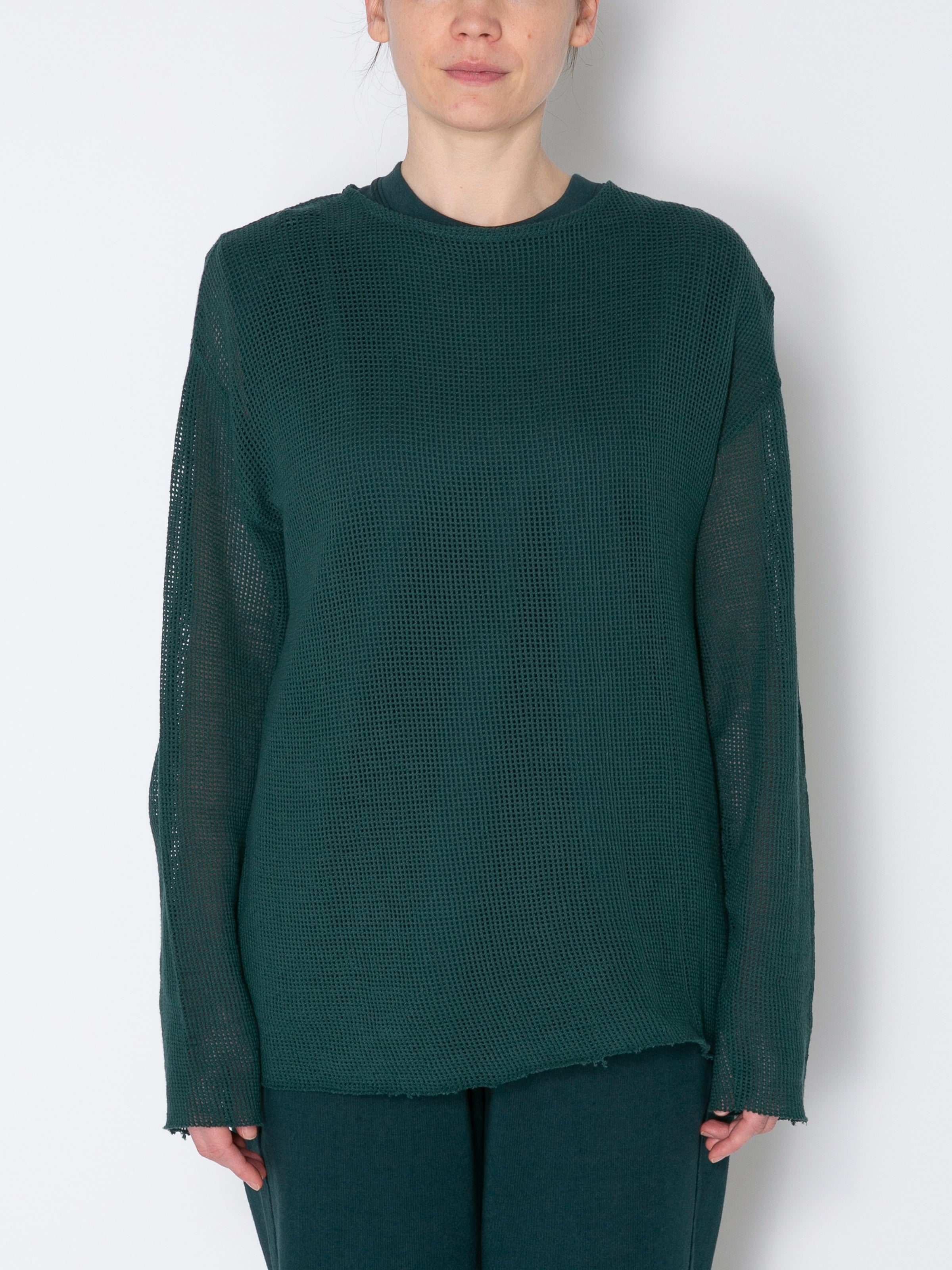 GRATEFUL L/S TEE COTTON MESH AM-C0008 Forest