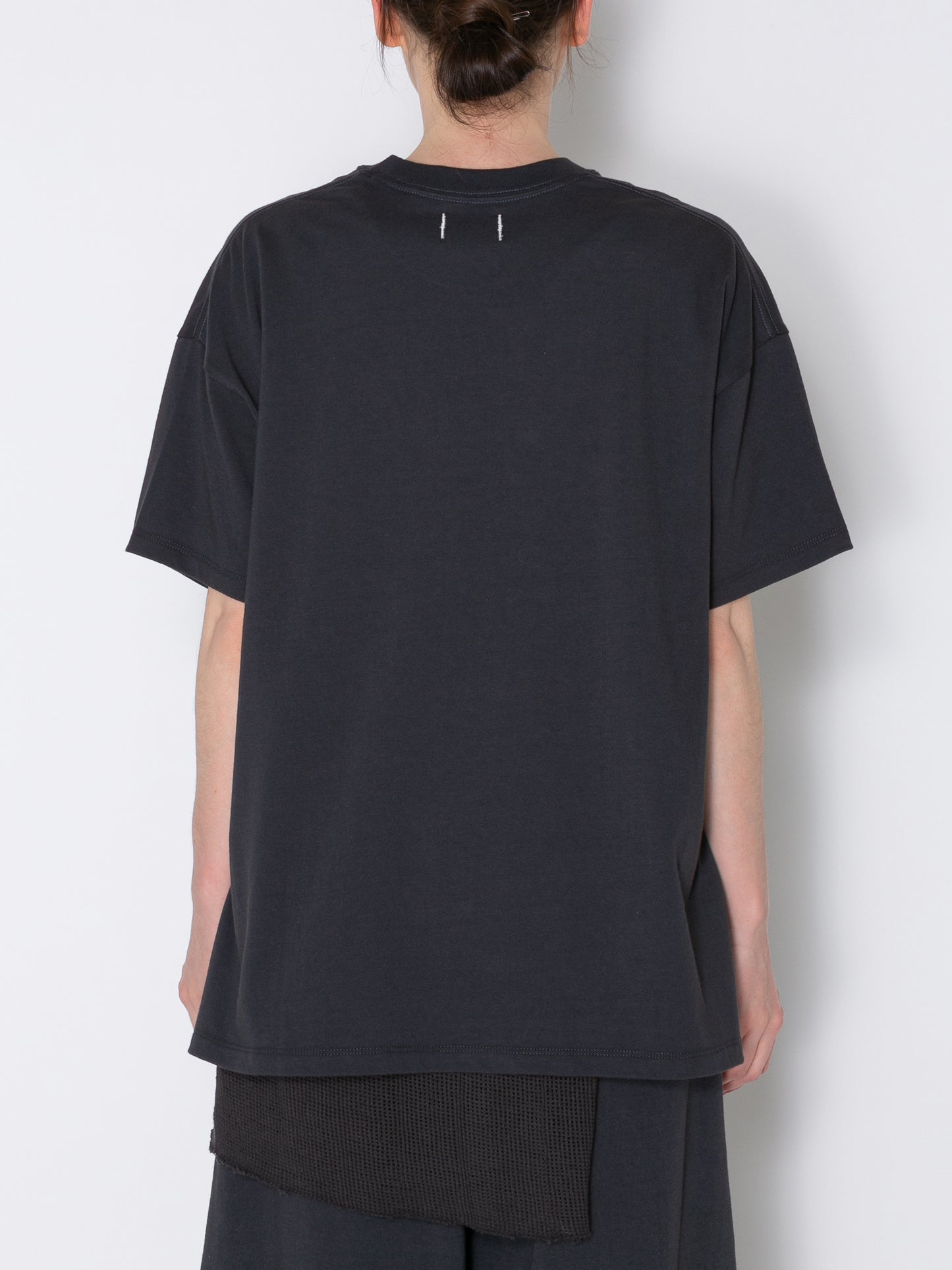 BAGGY S/S TEE ORGANIC COTTON JERSEY AM-C0004 Charcoal