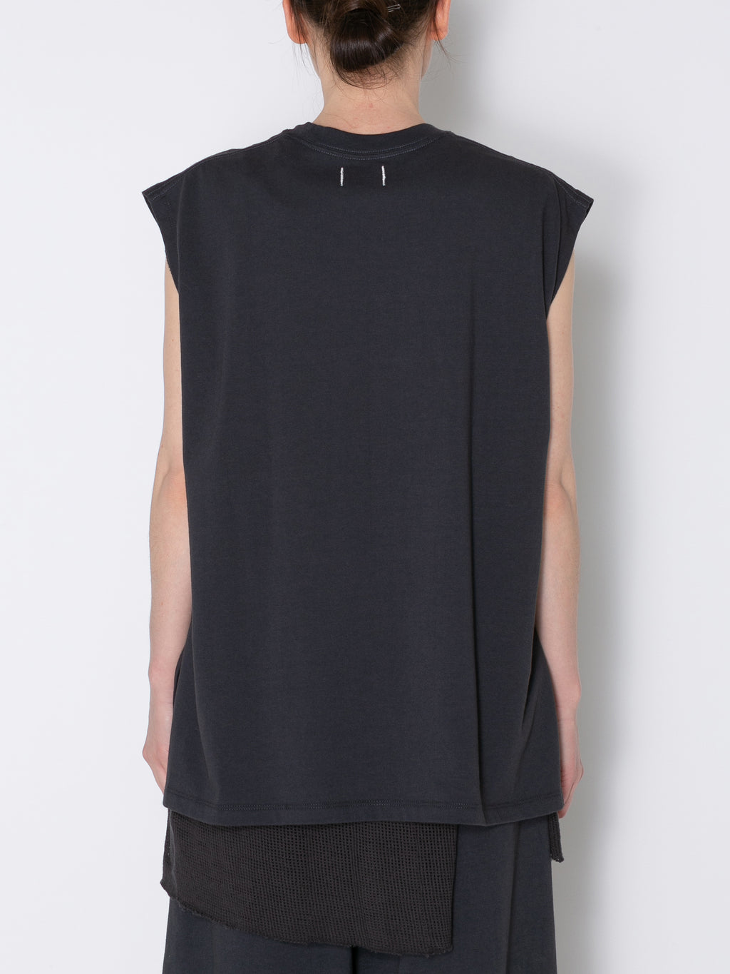 BAGGY N/S TEE ORGANIC COTTON JERSEY AM-C0005 Charcoal