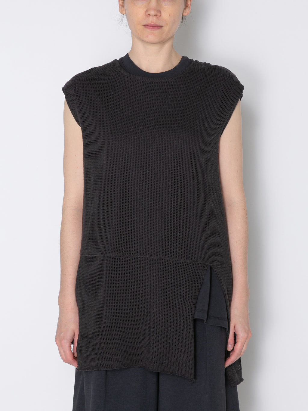 GRATEFUL N/S TEE COTTON MESH AM-C0009 Charcoal