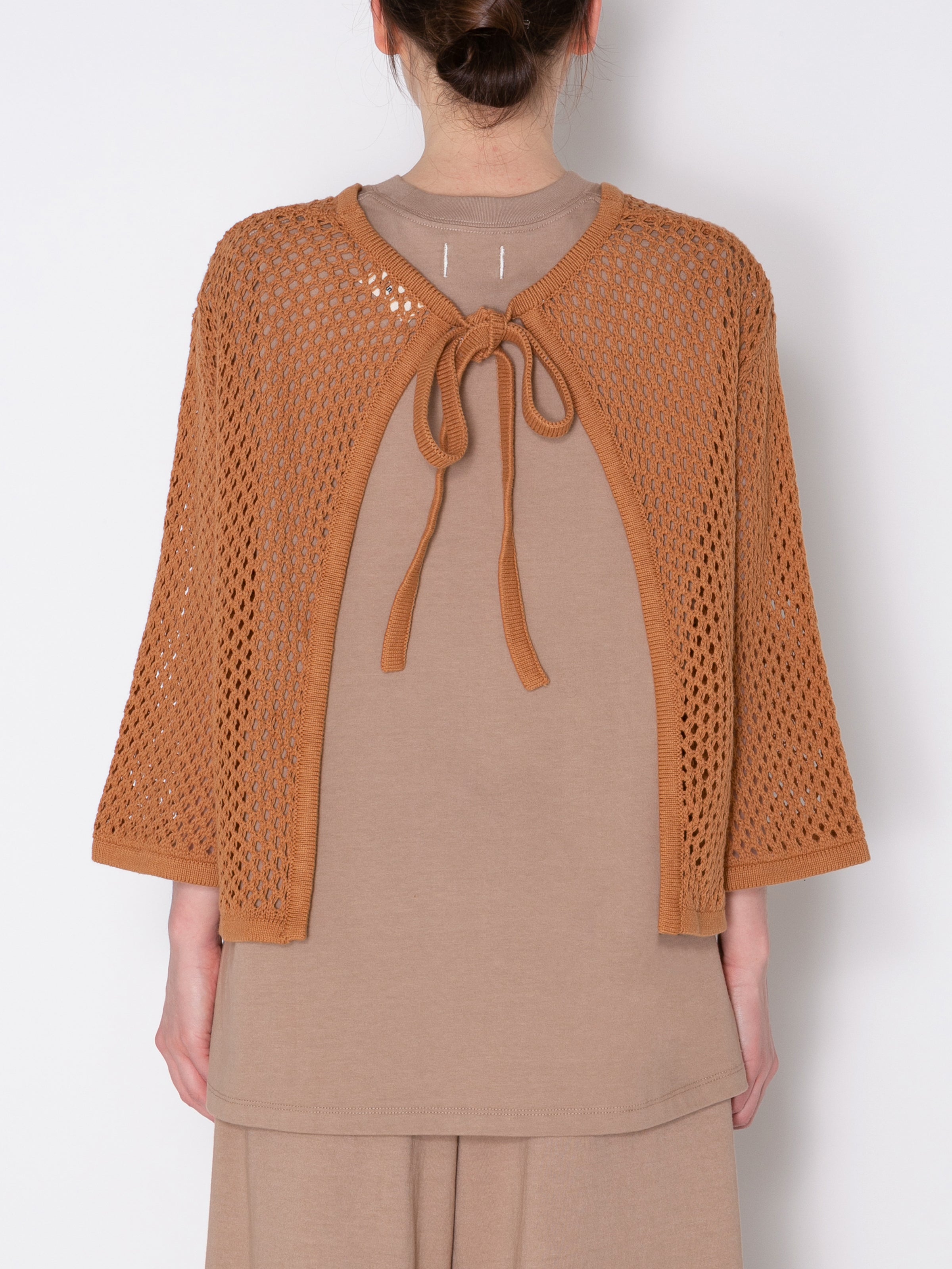 LOVER CARDIGAN C/A MESH KNIT AM-K0001 Beige