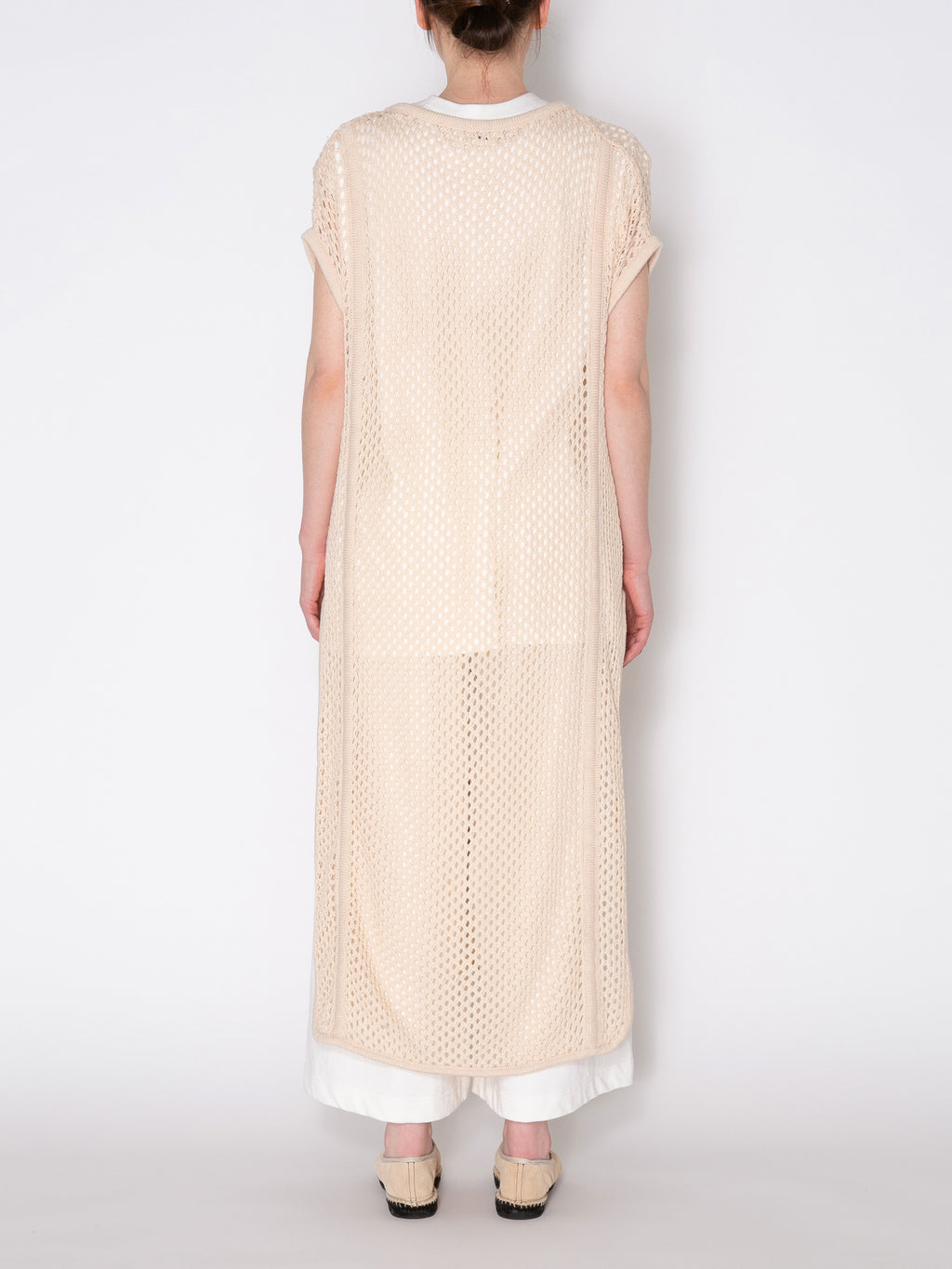 LOVER DRESS C/A MESH KNIT AM-K0002 O.White