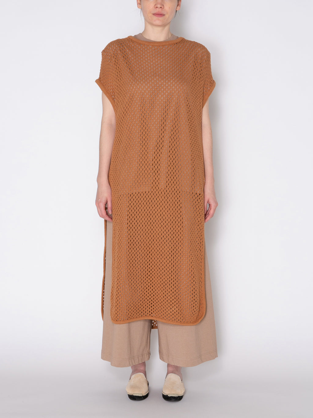 LOVER DRESS C/A MESH KNIT AM-K0002 Beige