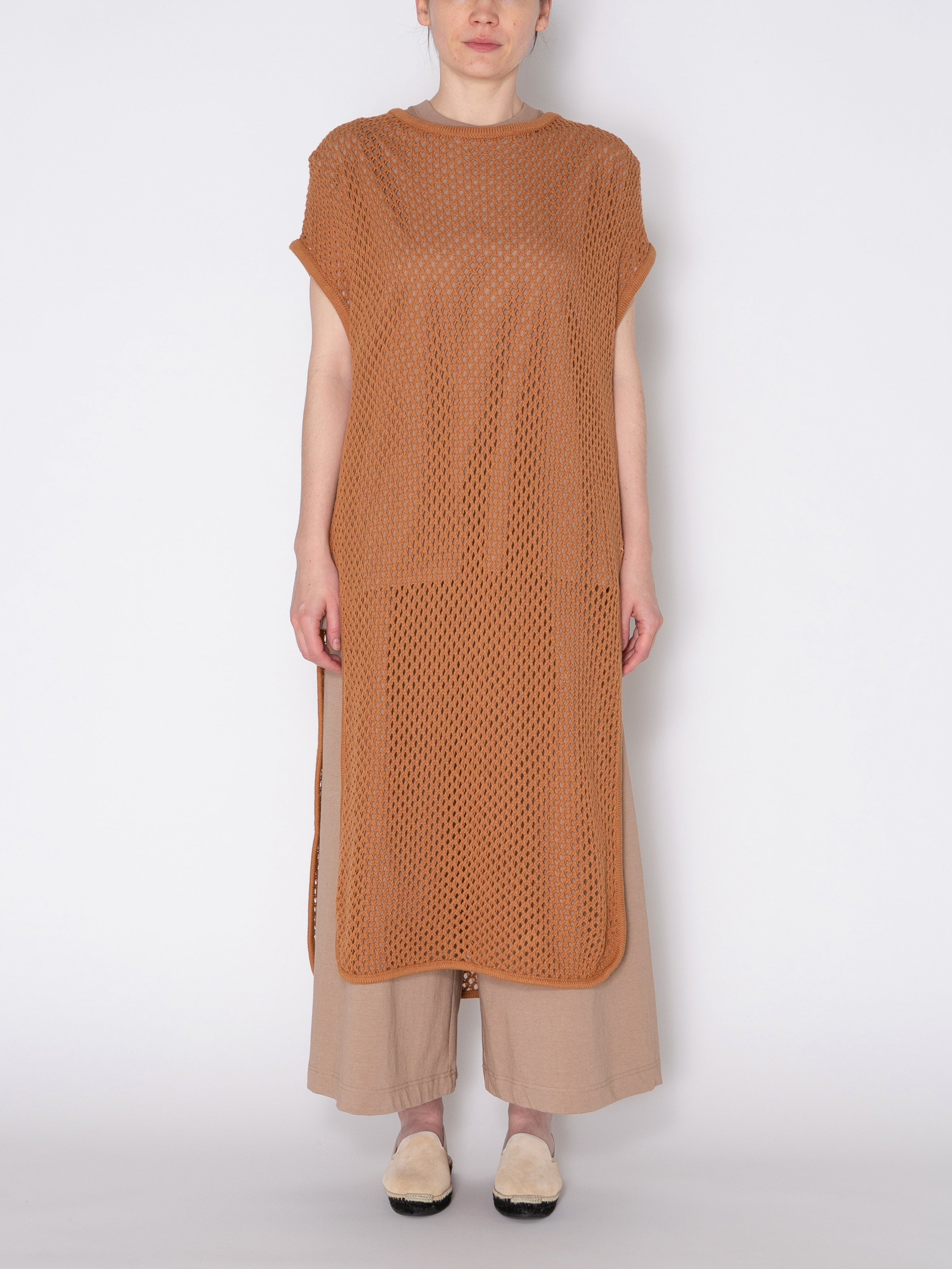 LOVER DRESS C/A MESH KNIT AM-K0002 Beige