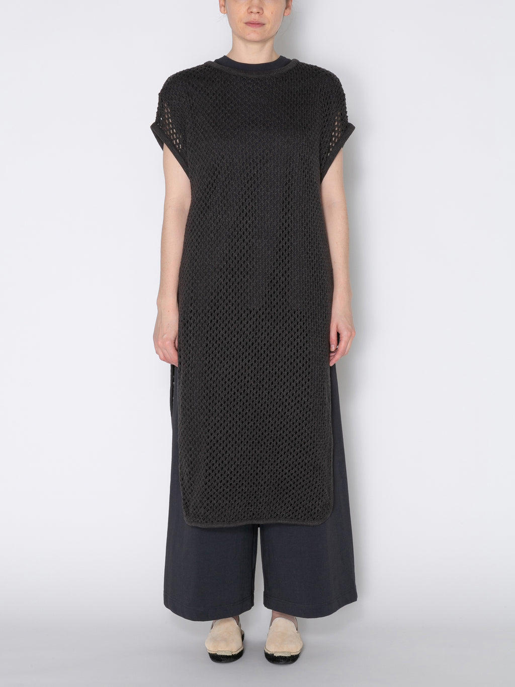 LOVER DRESS C/A MESH KNIT AM-K0002 Charcoal