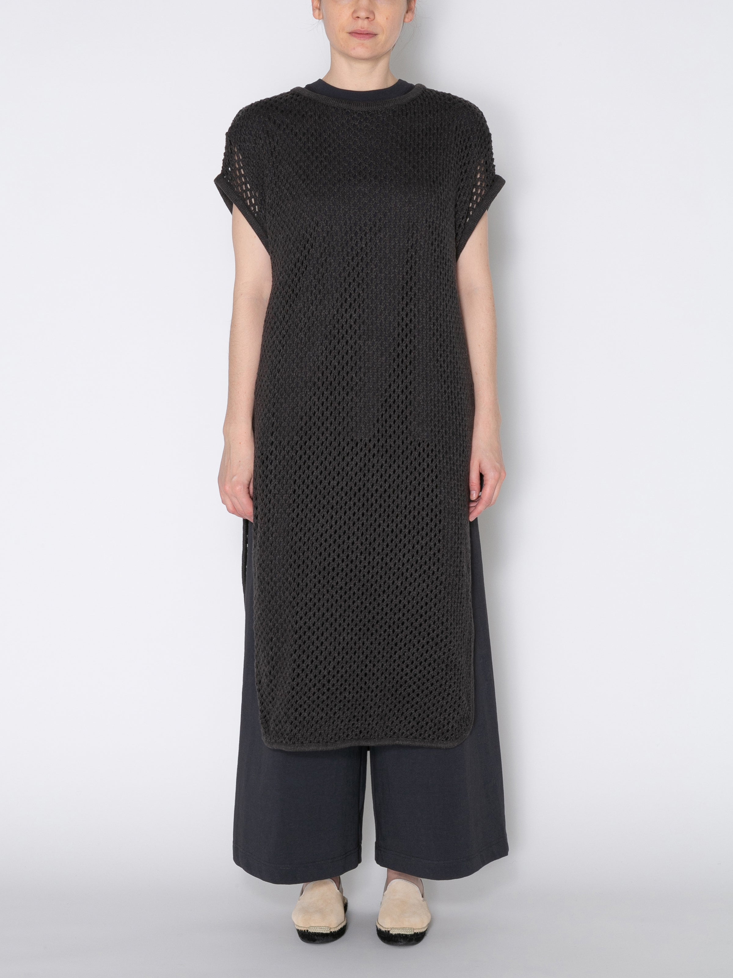 LOVER DRESS C/A MESH KNIT AM-K0002 Charcoal
