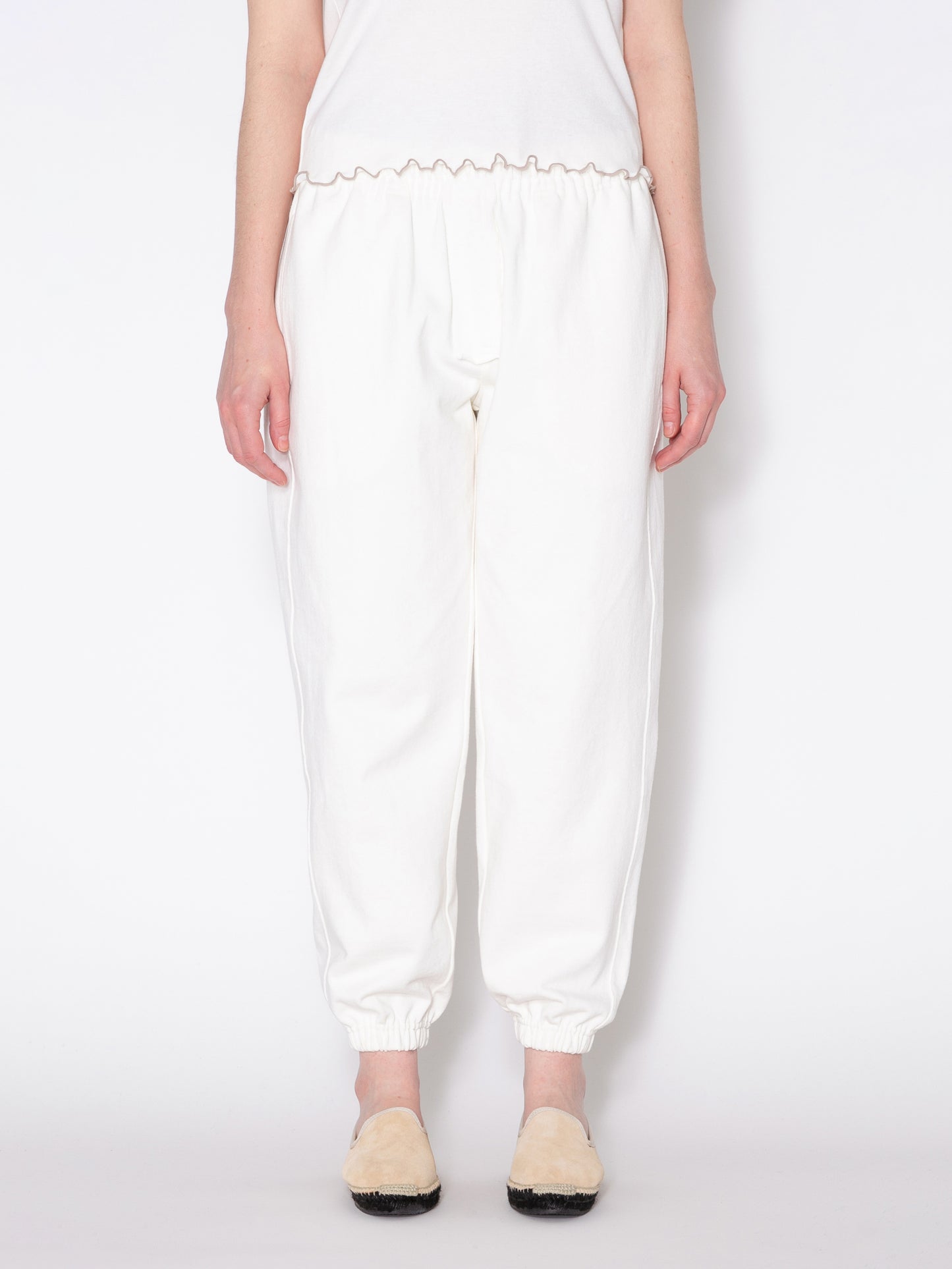 PHAT PANT US COTTON HEAVY JERSEY AM-P0006 O.White