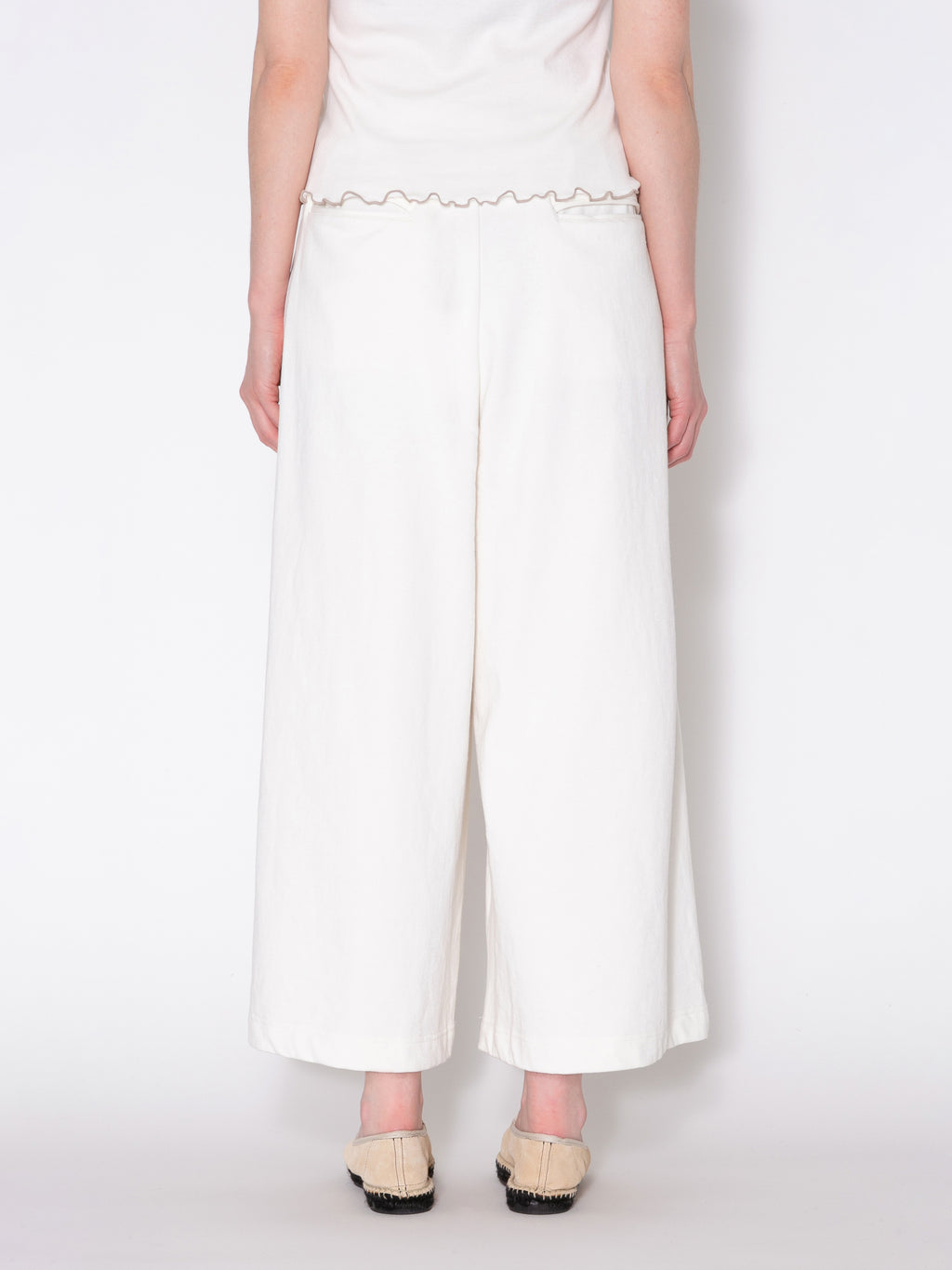 HAKAMA PANTS US COTTON JERSEY AM-P0007 O.White