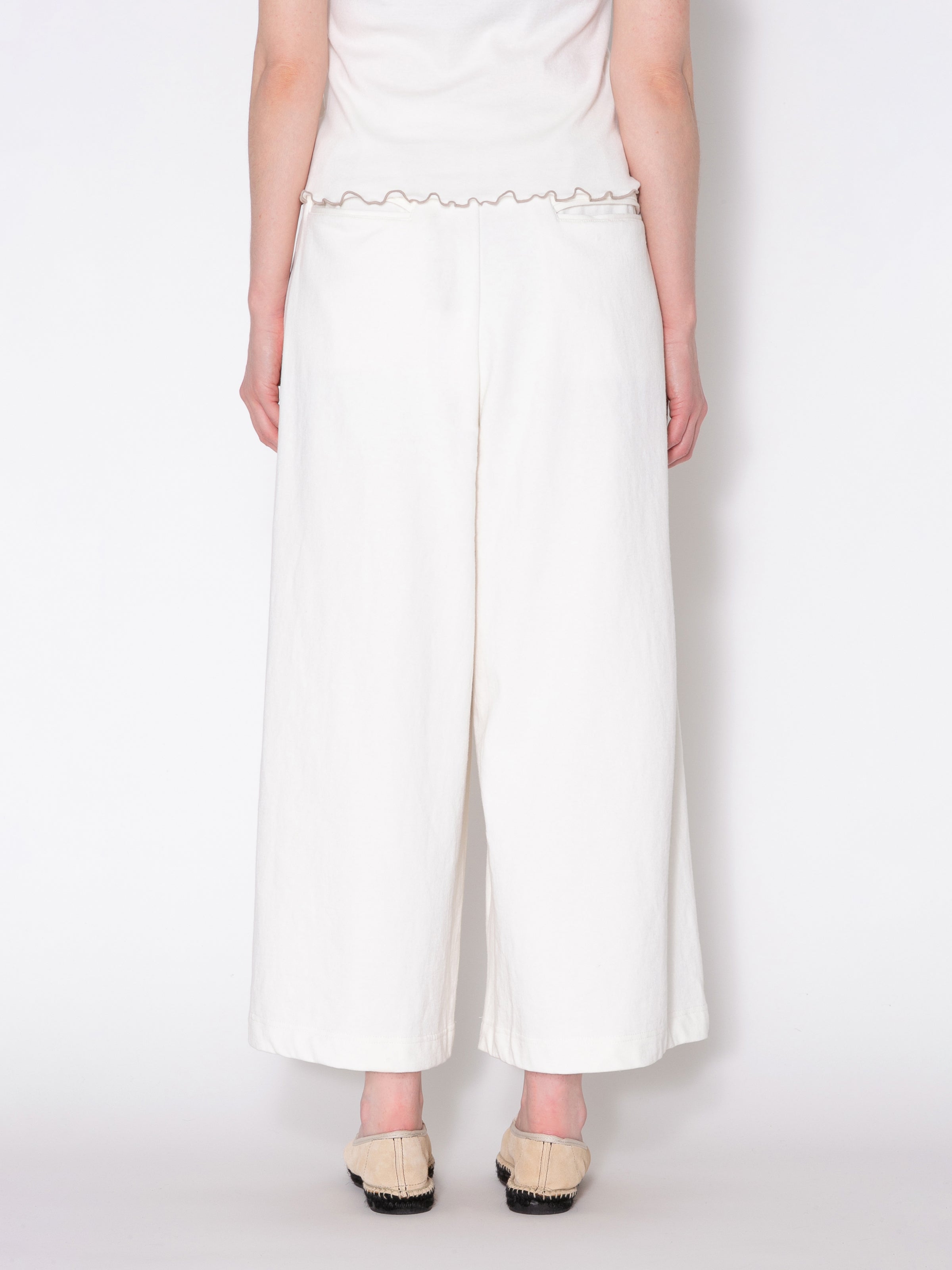 HAKAMA PANTS US COTTON JERSEY AM-P0007 O.White