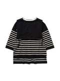 SAILOR SWEATER COMBINATION APRON C/P BORDER KNIT AM-K0003 Navy