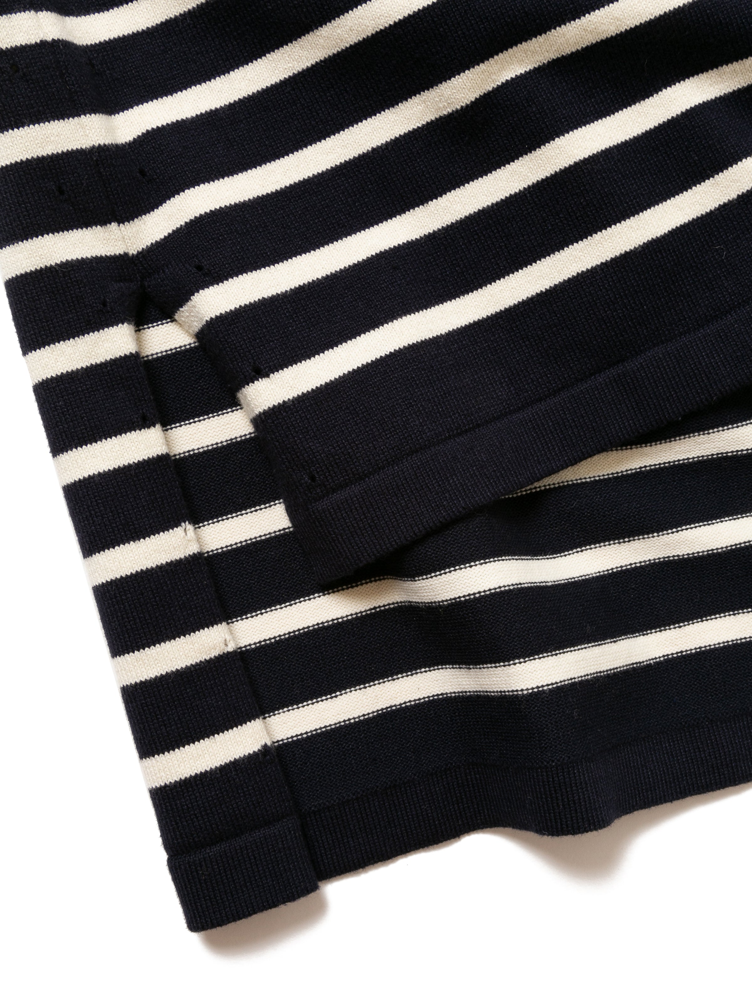 SAILOR SWEATER COMBINATION APRON C/P BORDER KNIT AM-K0003 Navy