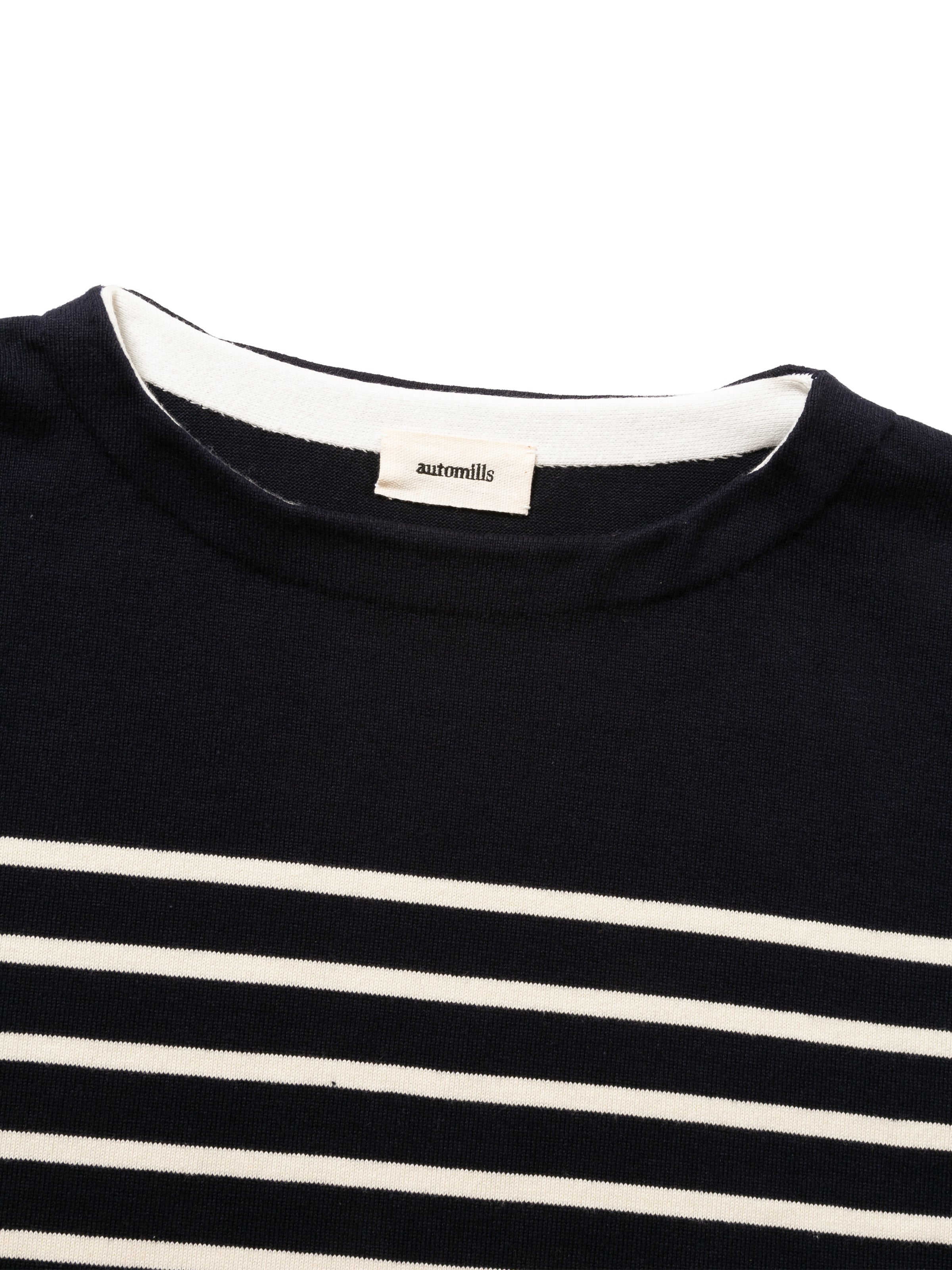 SAILOR SWEATER COMBINATION APRON C/P BORDER KNIT AM-K0003 Navy