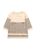 SAILOR SWEATER COMBINATION APRON C/P BORDER KNIT AM-K0003 Natural