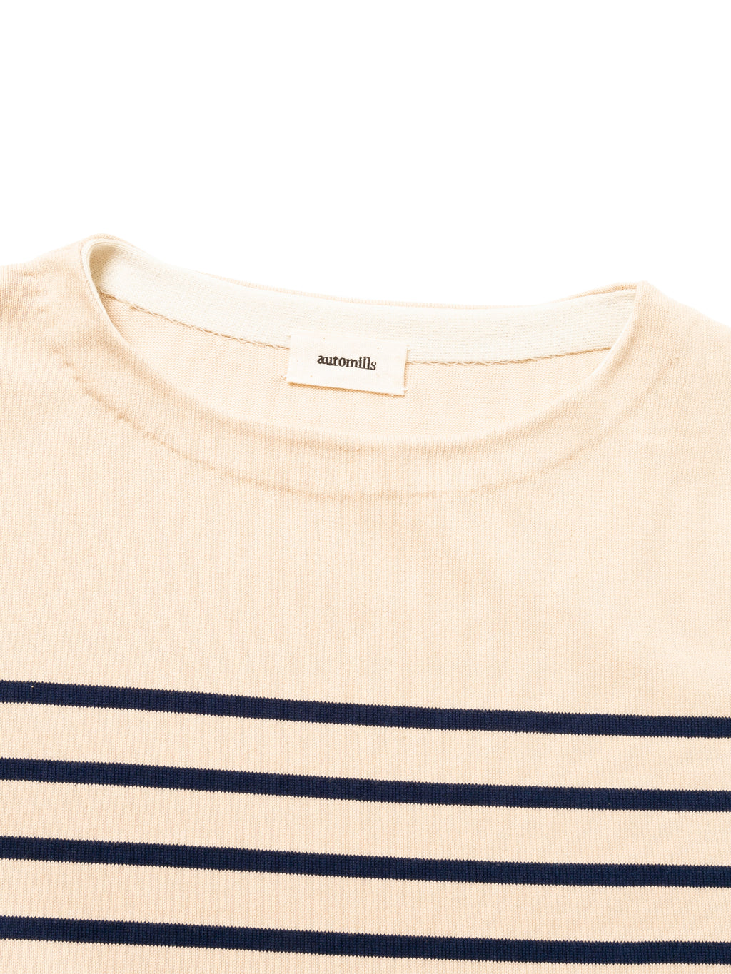 SAILOR SWEATER COMBINATION APRON C/P BORDER KNIT AM-K0003 Natural