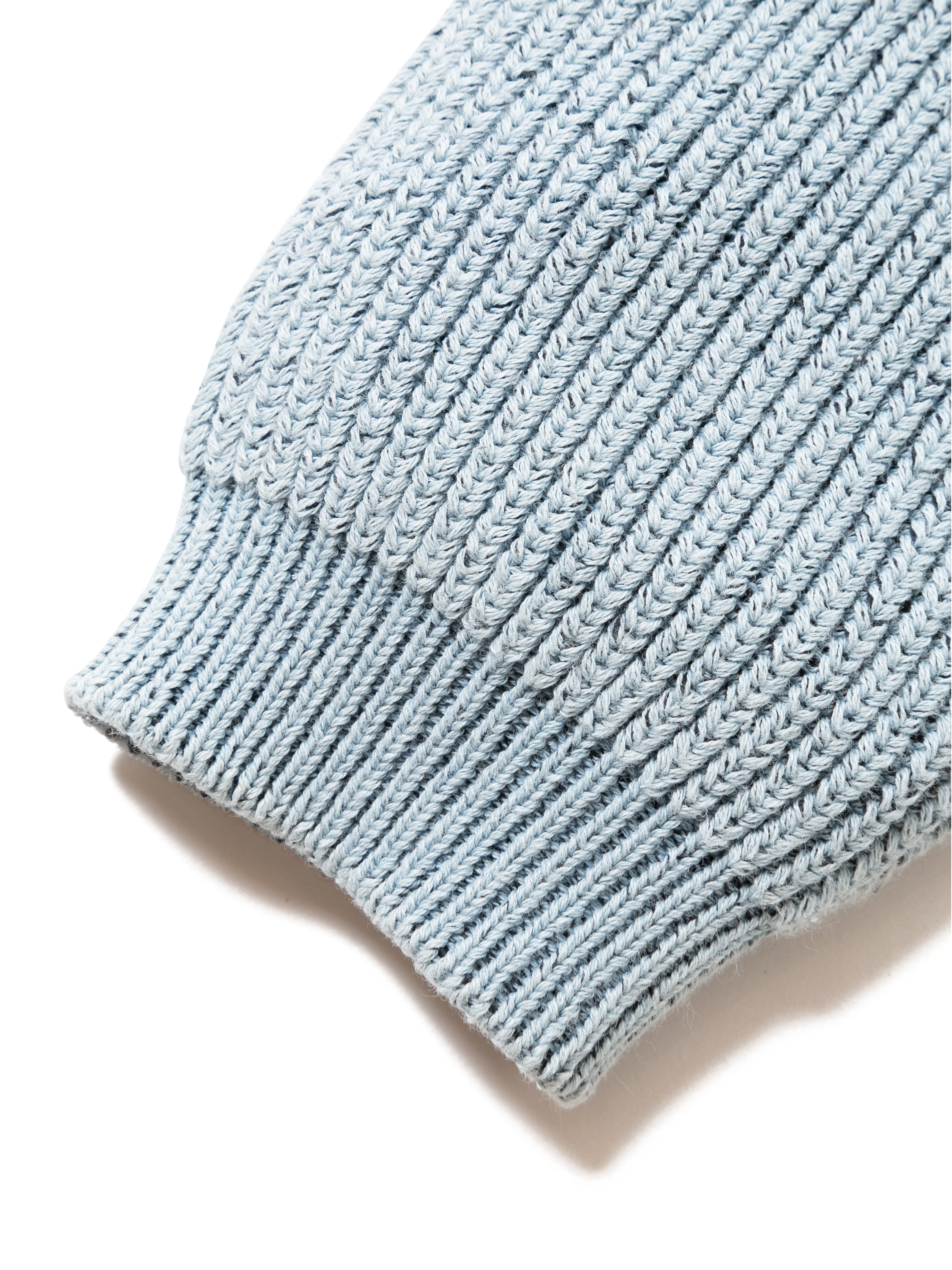 PHAT CREW SWEATER COTTON INDIGO KNIT AM-K0004 LT.Blue