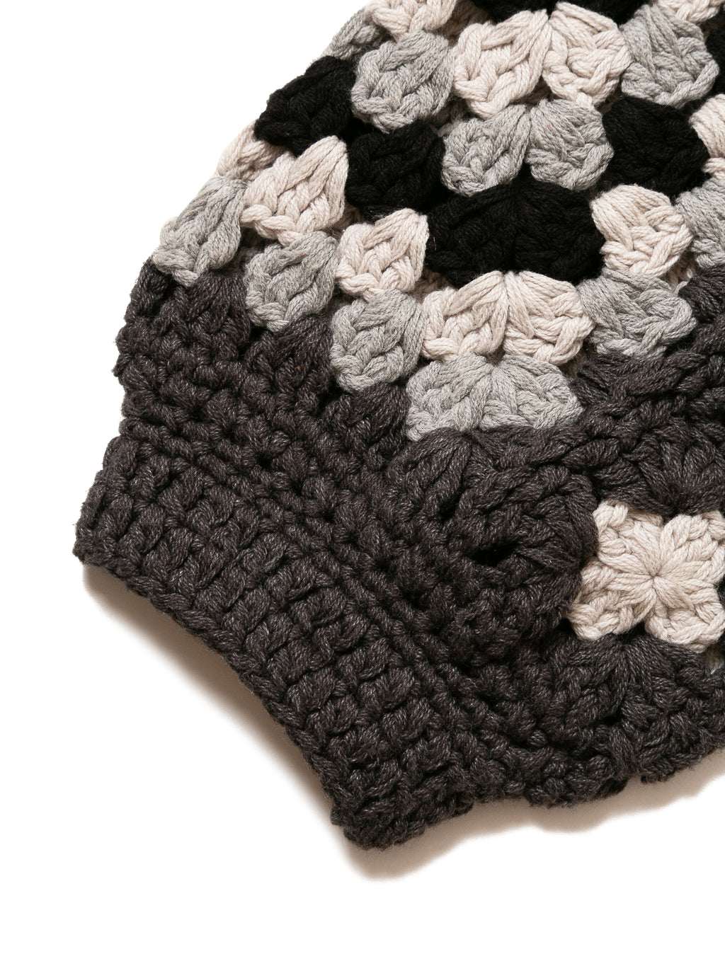 GRATEFUL SWEATER C/A HAND CROCHET AM-K0006 Charcoal