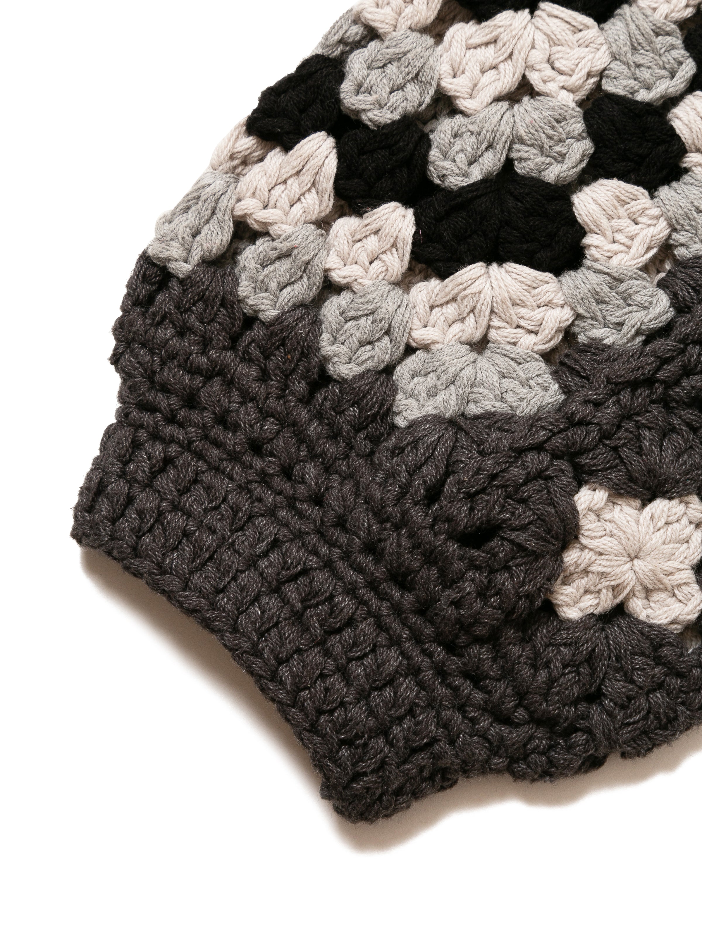 GRATEFUL SWEATER C/A HAND CROCHET AM-K0006 Charcoal