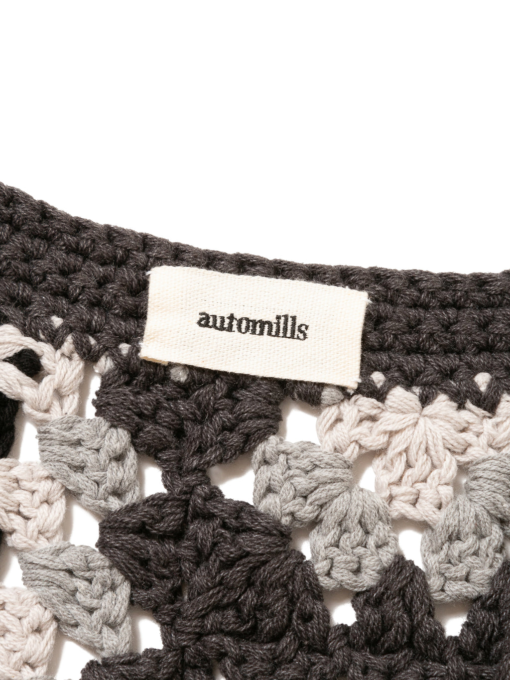 GRATEFUL VEST C/A HAND CROCHET AM-K0007 Charcoal