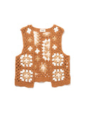 GRATEFUL VEST C/A HAND CROCHET AM-K0007 Beige