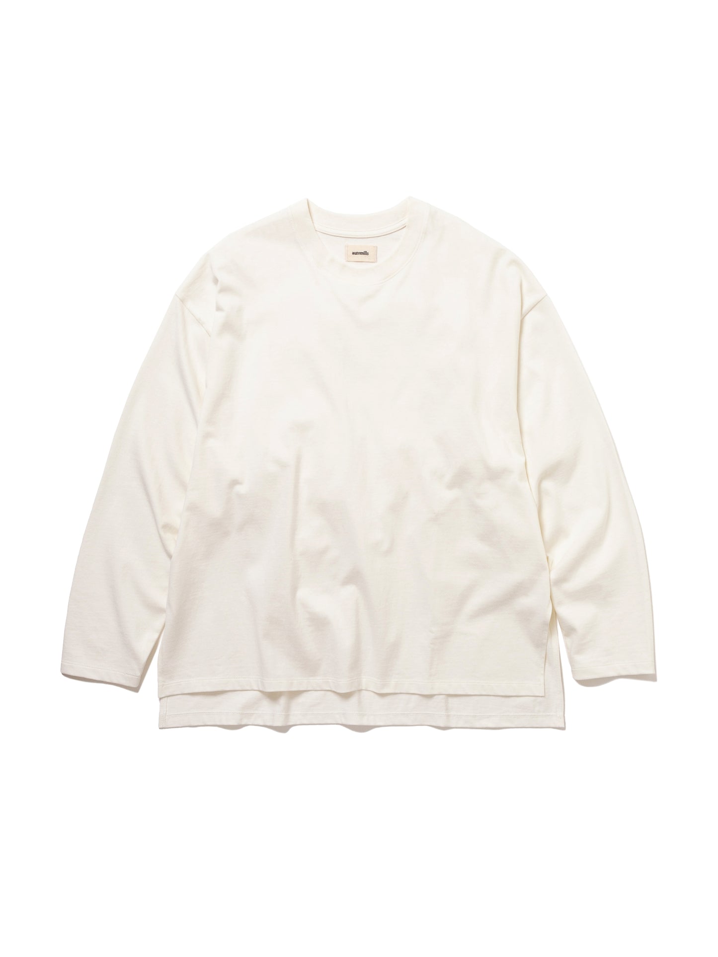 BAGGY L/S TEE ORGANIC COTTON JERSEY AM-C0003 O.White