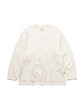 BAGGY L/S TEE ORGANIC COTTON JERSEY AM-C0003 O.White